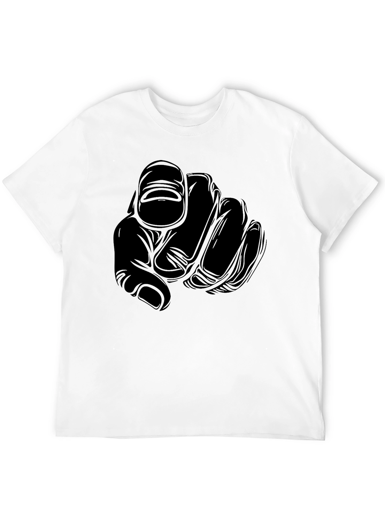 Pointing Finger Graphic Tee - Bold Statement Style
