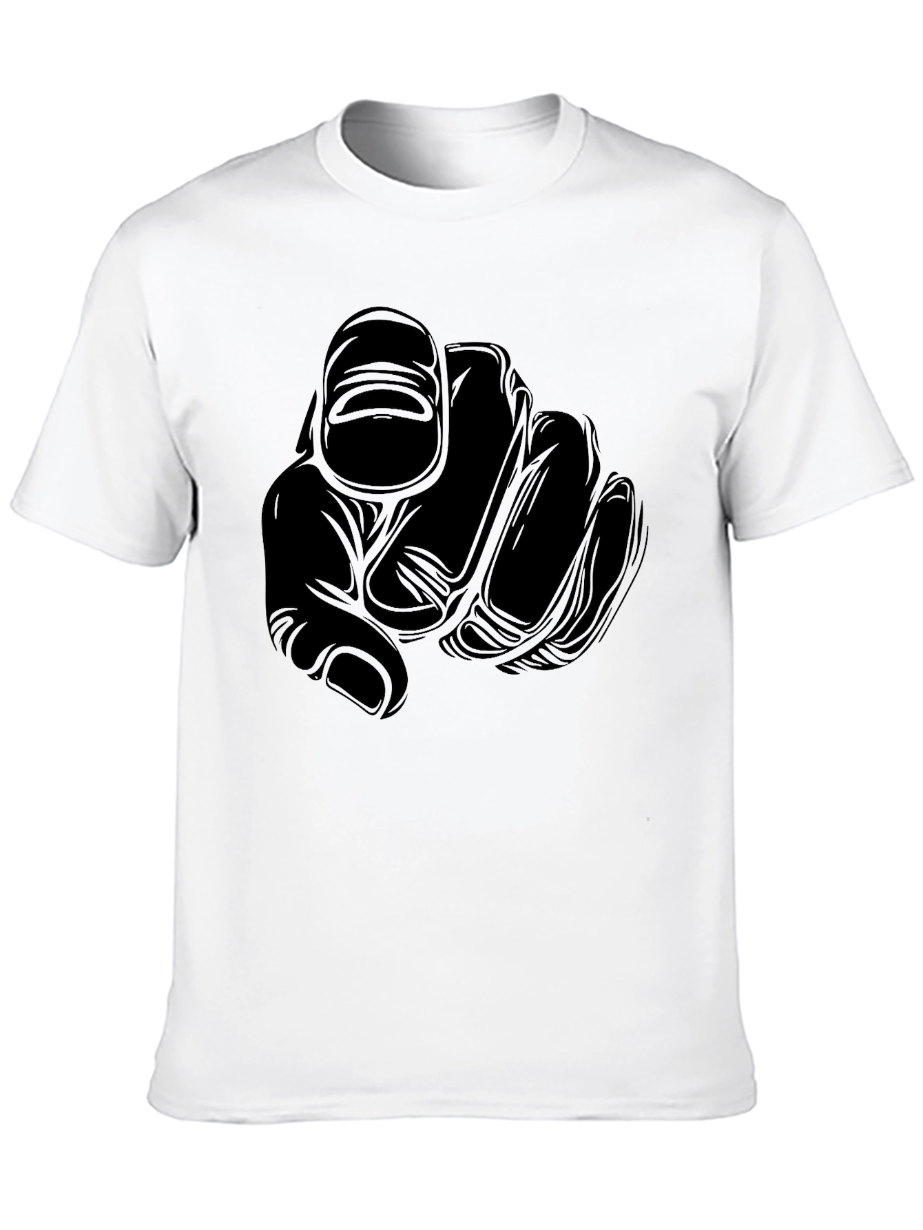 Pointing Finger Graphic Tee - Bold Statement Style