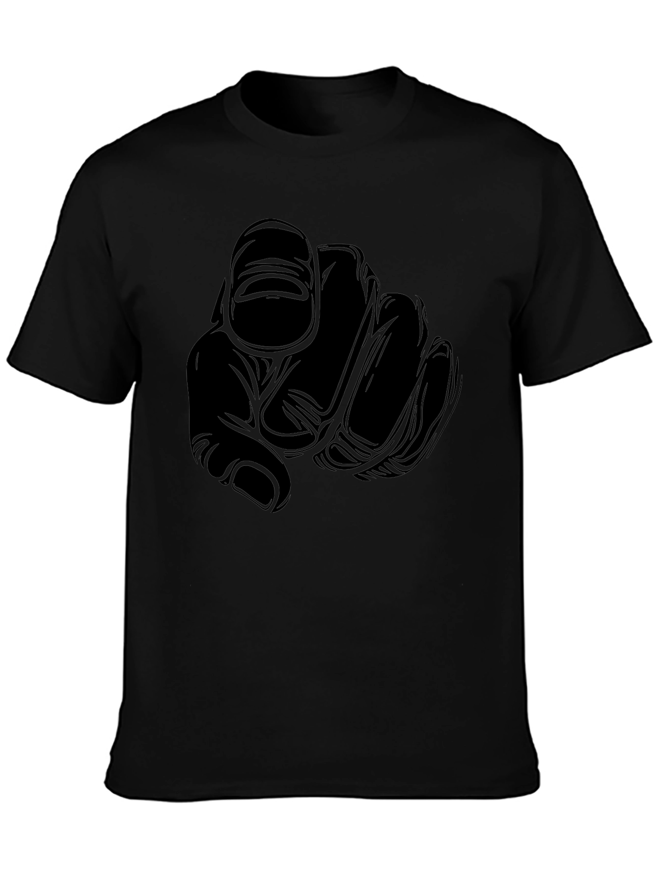 Pointing Finger Graphic Tee - Bold Statement Style