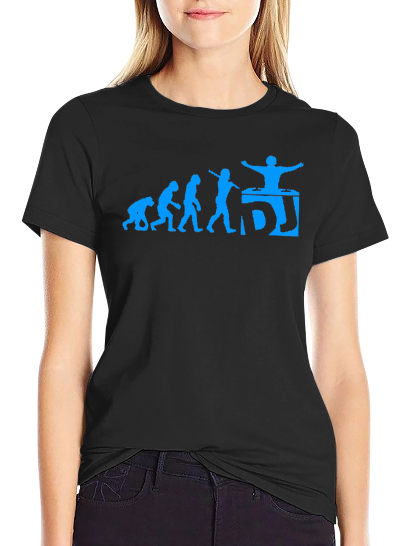 DJ Evolution Graphic T-Shirt - Black Cotton Tee