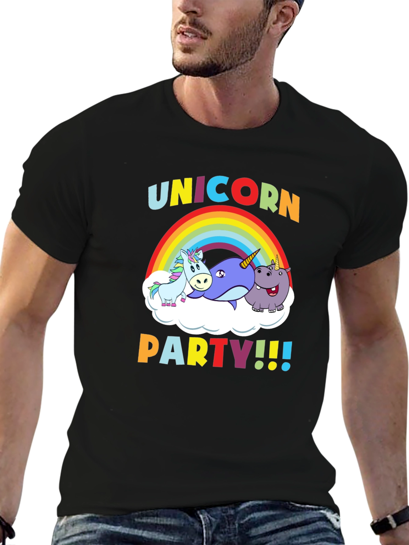 Unicorn Party Graphic T-Shirt