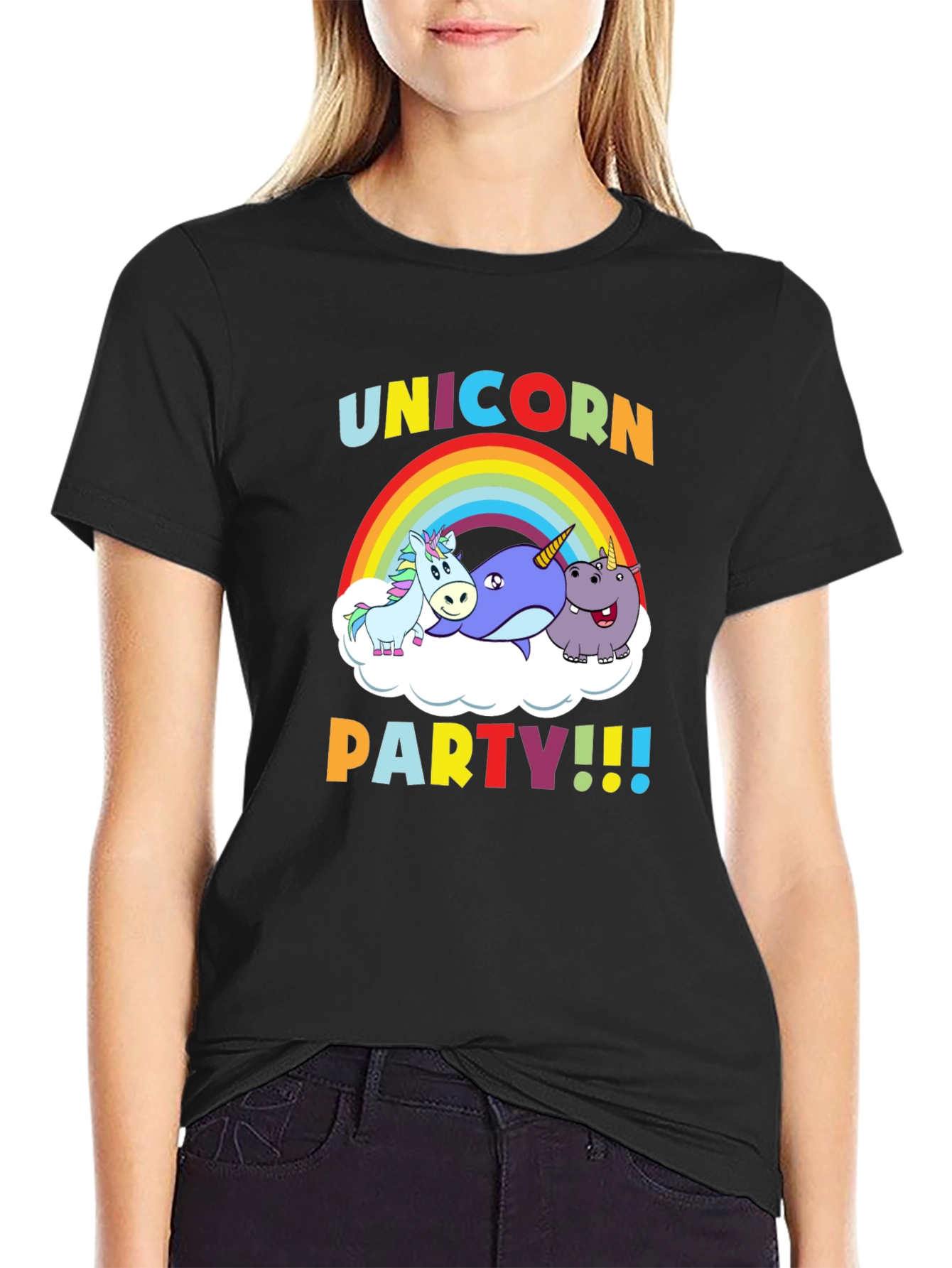 Unicorn Party Graphic T-Shirt
