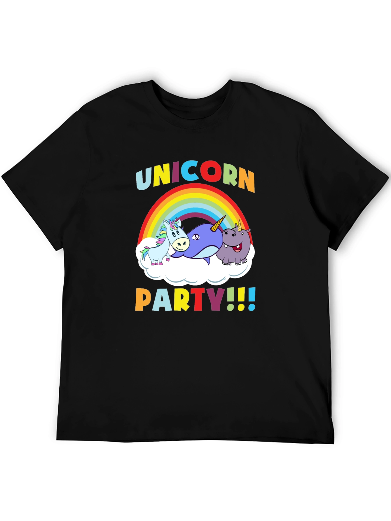Unicorn Party Graphic T-Shirt