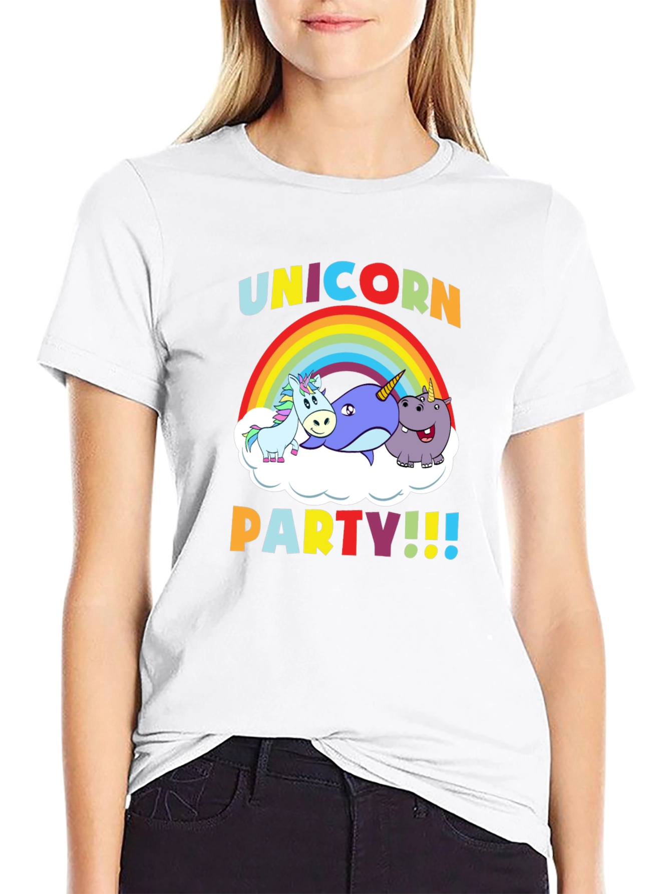 Unicorn Party Graphic T-Shirt