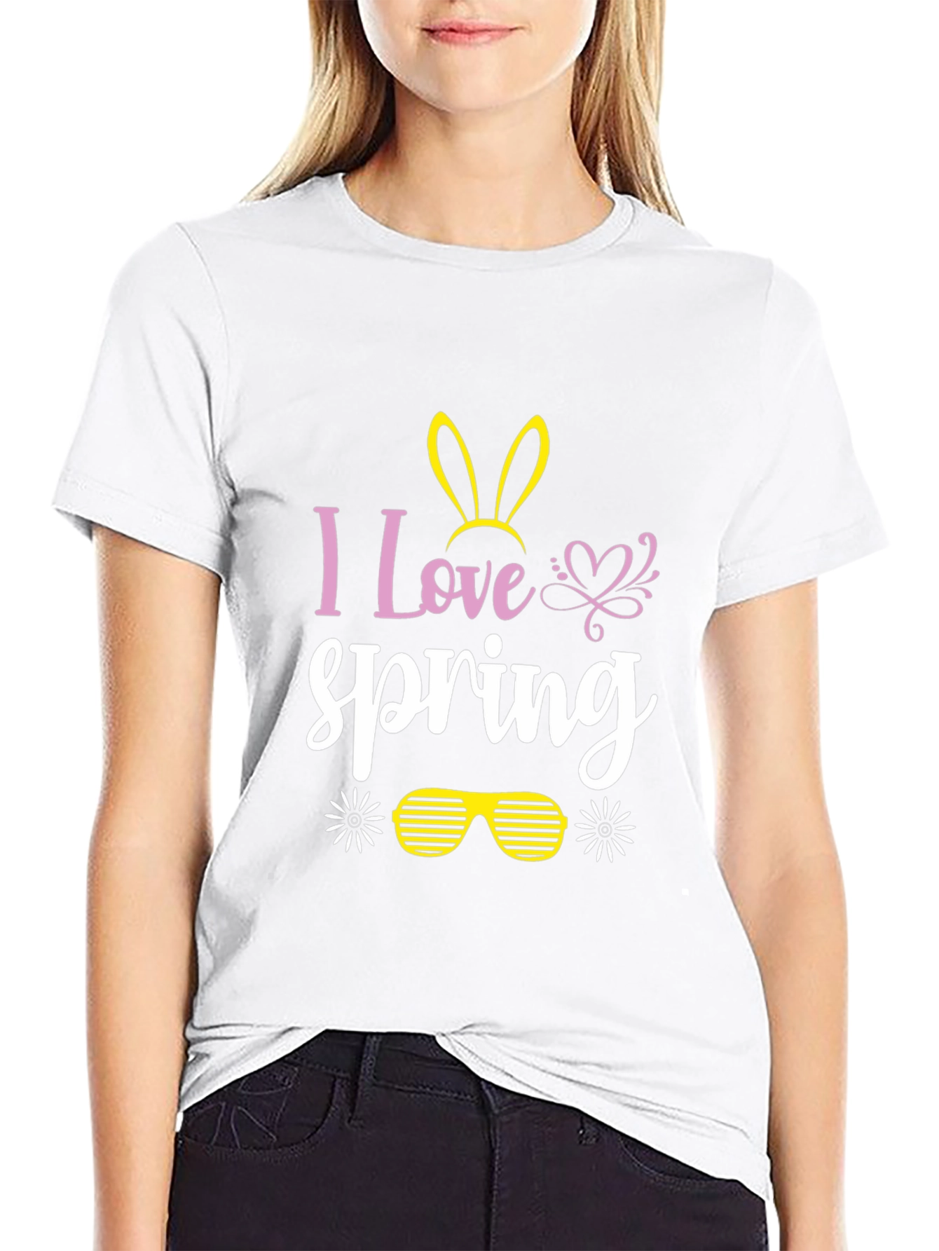 I Love Spring T-Shirt - Easter Bunny