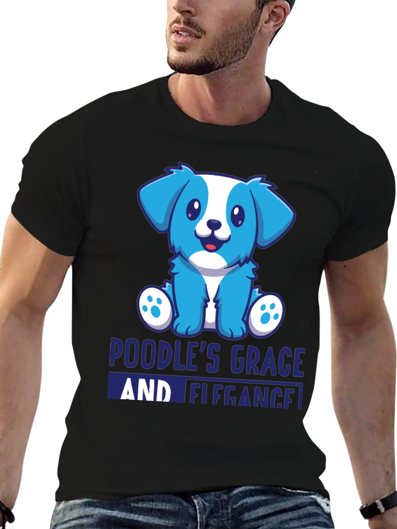 Poodles Grace Tee - Cute Dog Cartoon T-Shirt