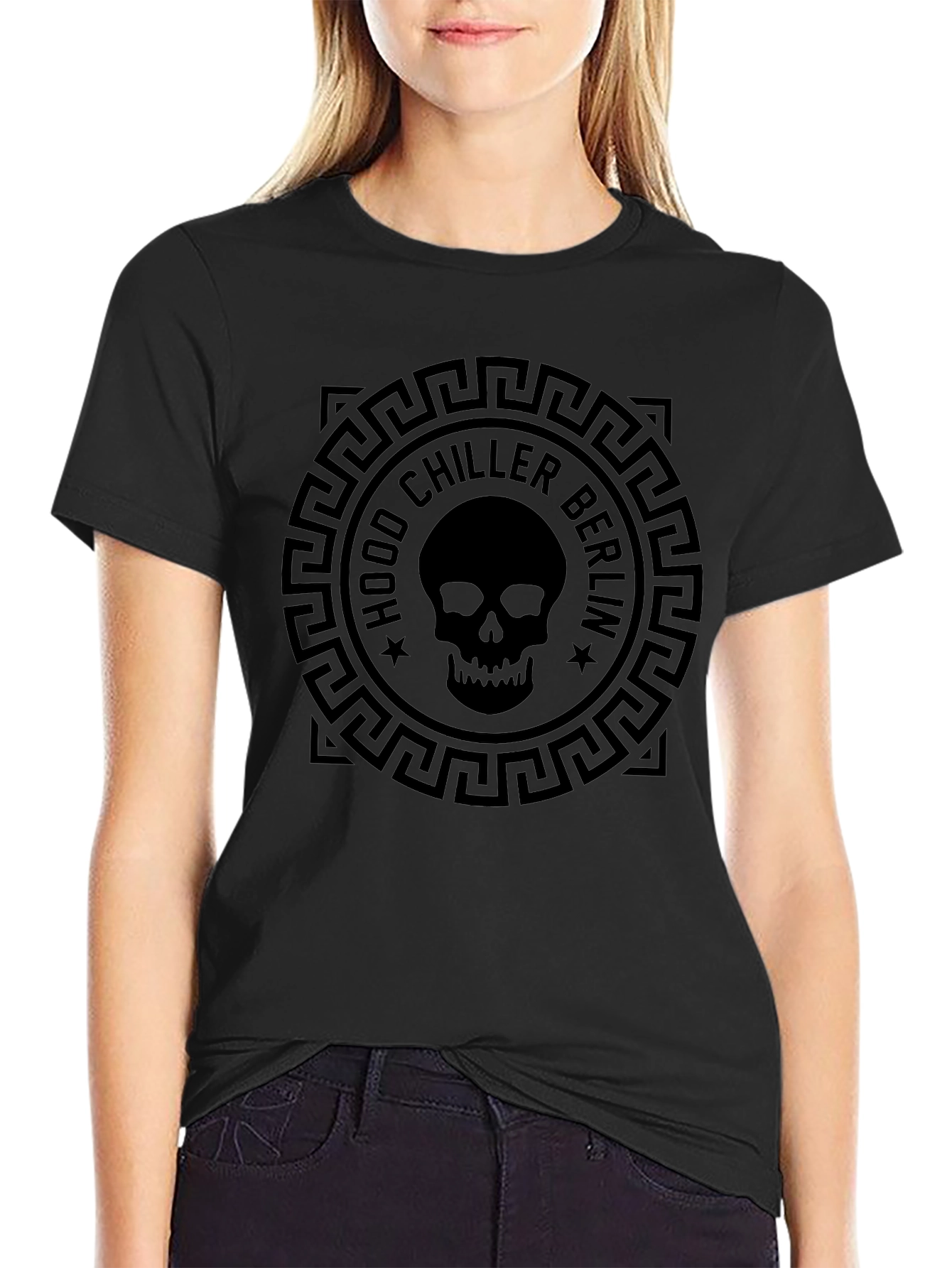 Hood Chiller Berlin Graphic Tee - Skull Design