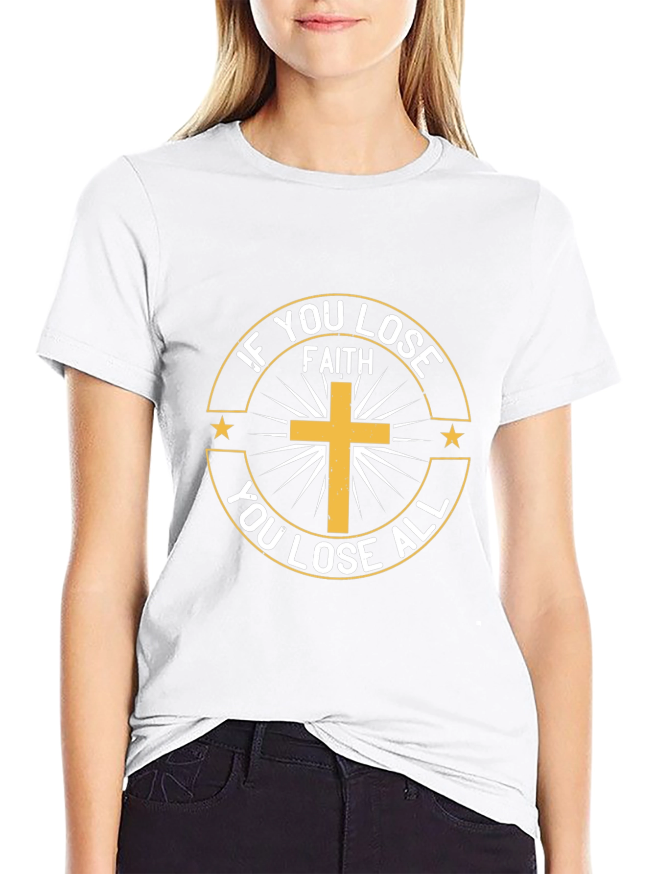 Faith Graphic Tee - Lose Faith Lose All