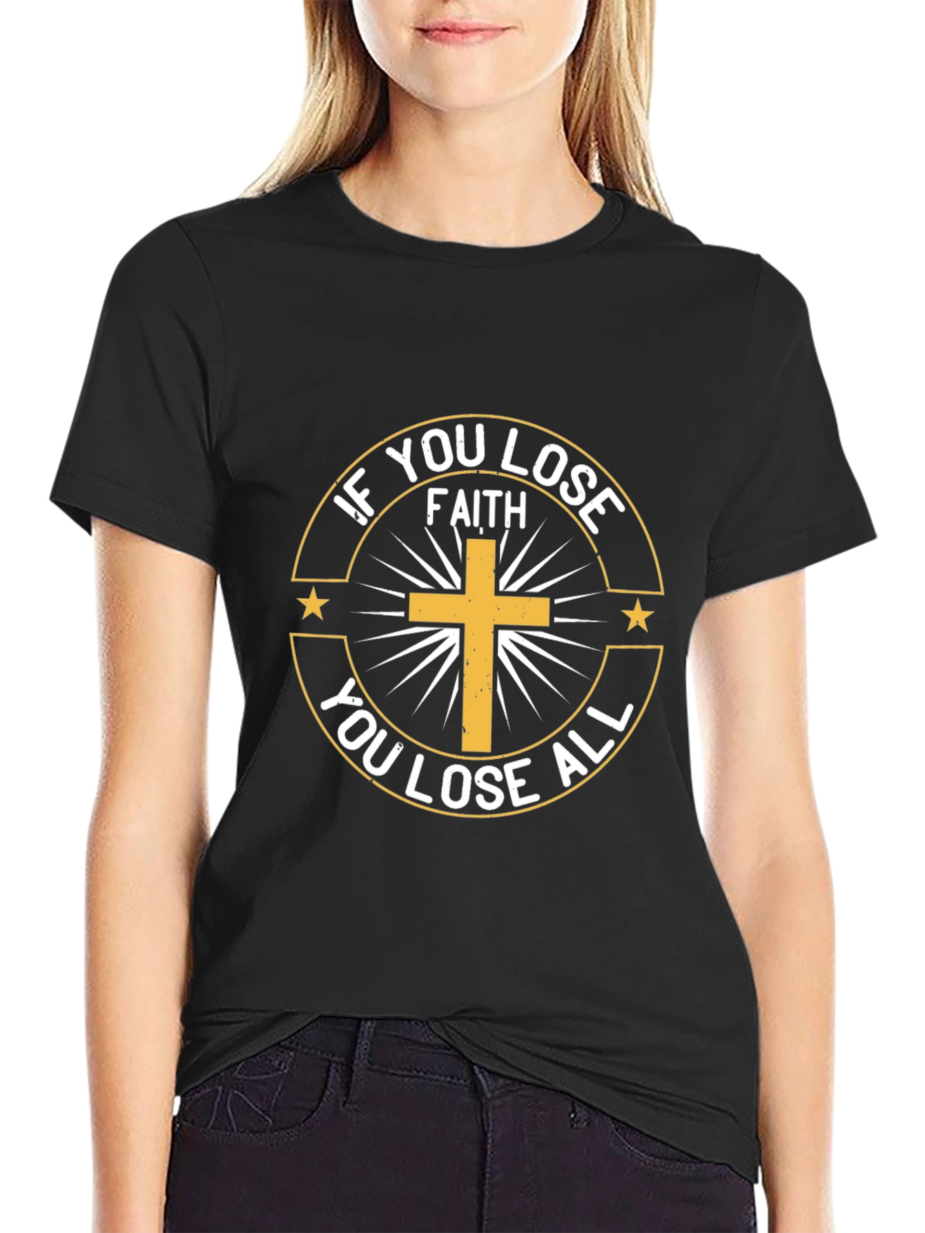 Faith Graphic Tee - Lose Faith Lose All
