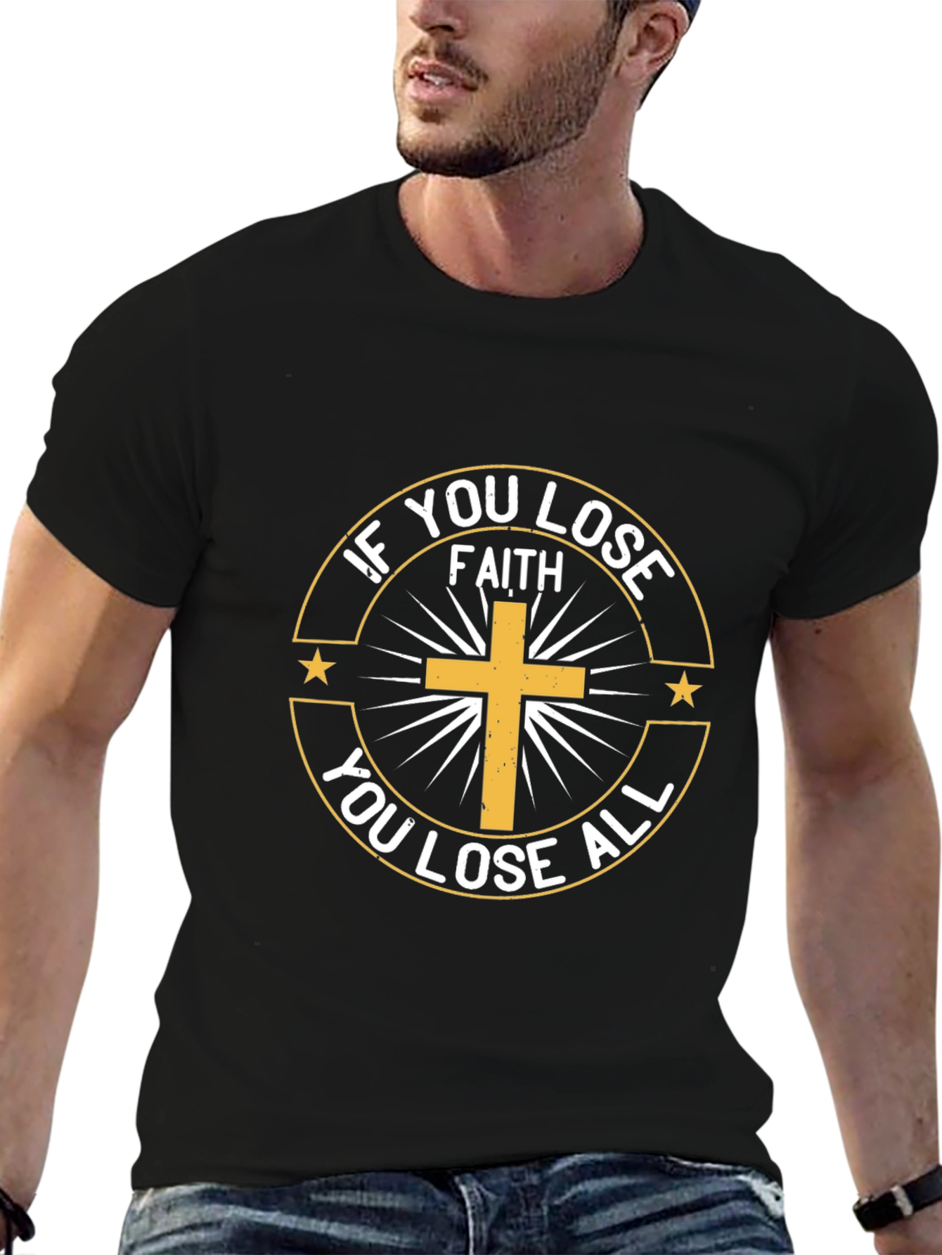 Faith Graphic Tee - Lose Faith Lose All