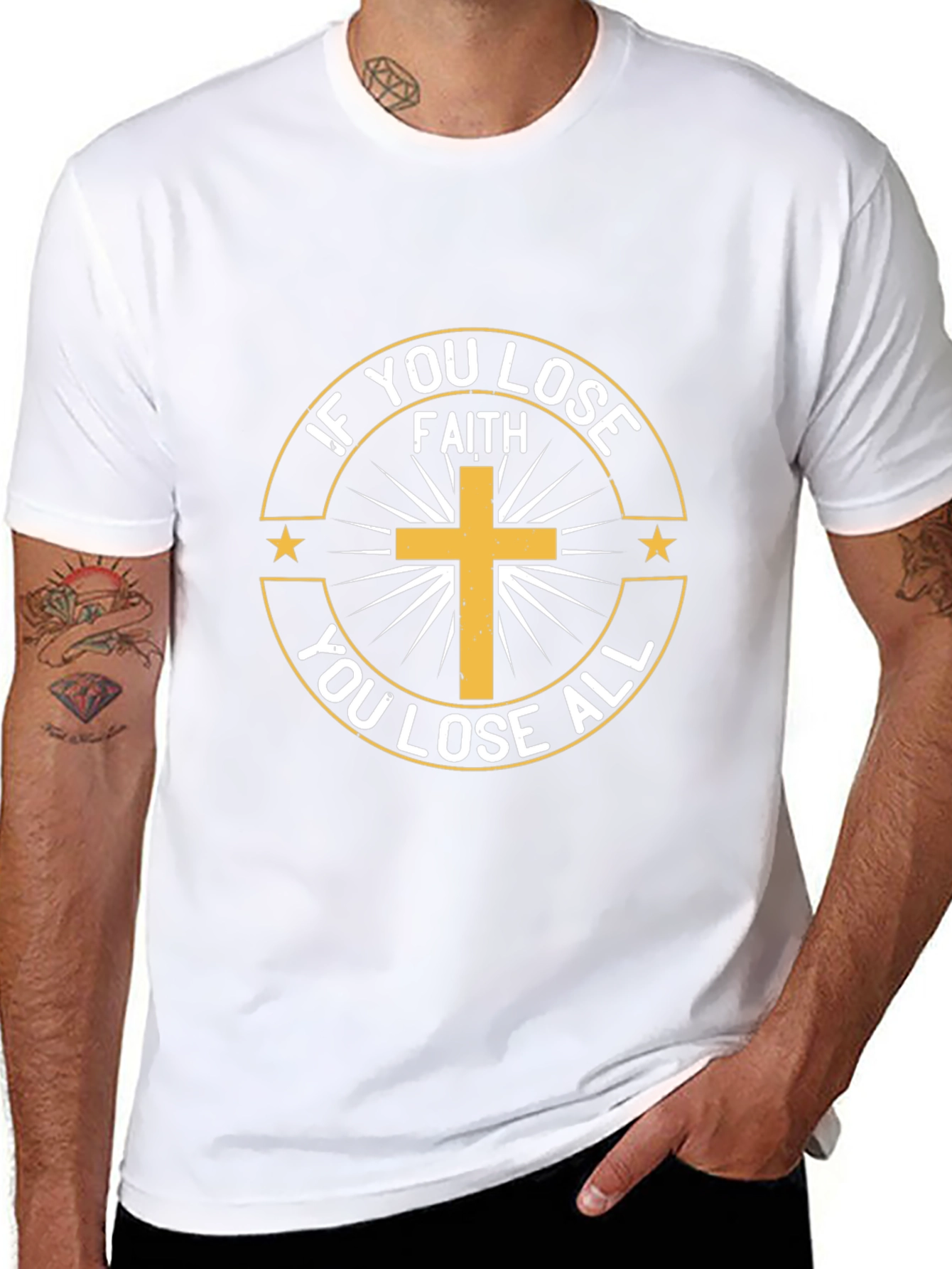 Faith Graphic Tee - Lose Faith Lose All