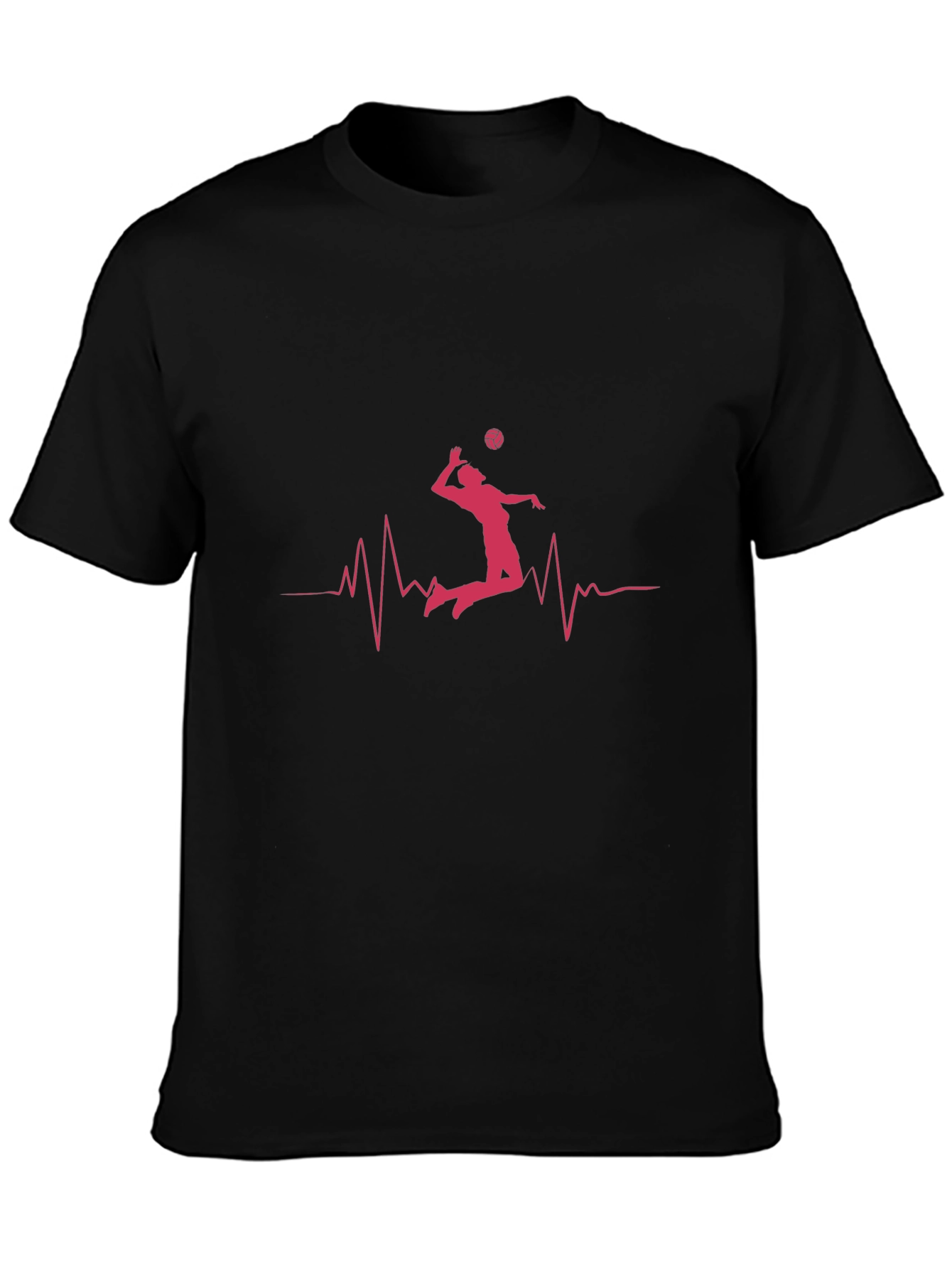 Volleyball Heartbeat Graphic Tee