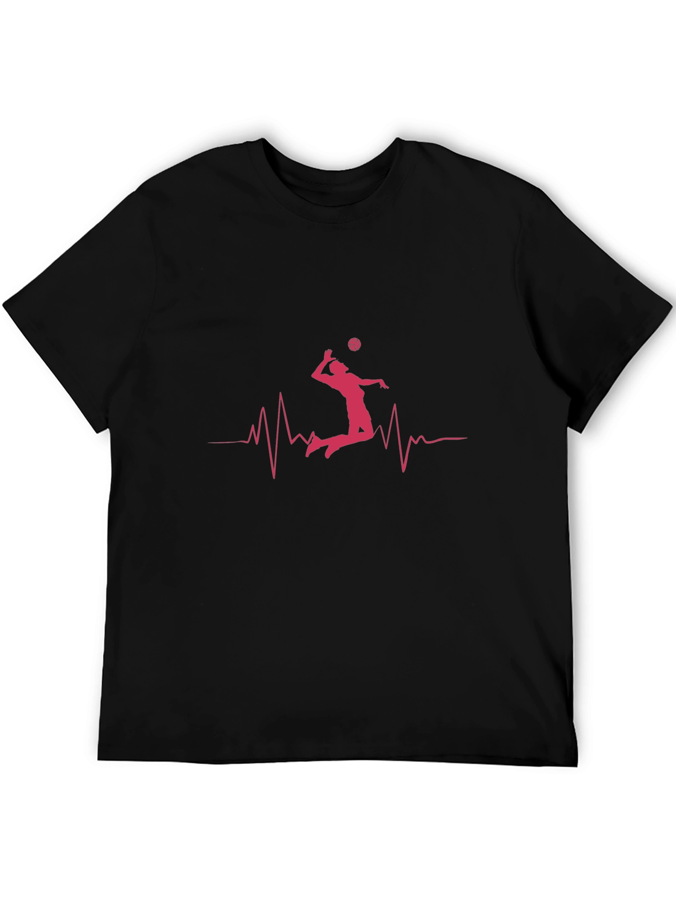 Volleyball Heartbeat Graphic Tee