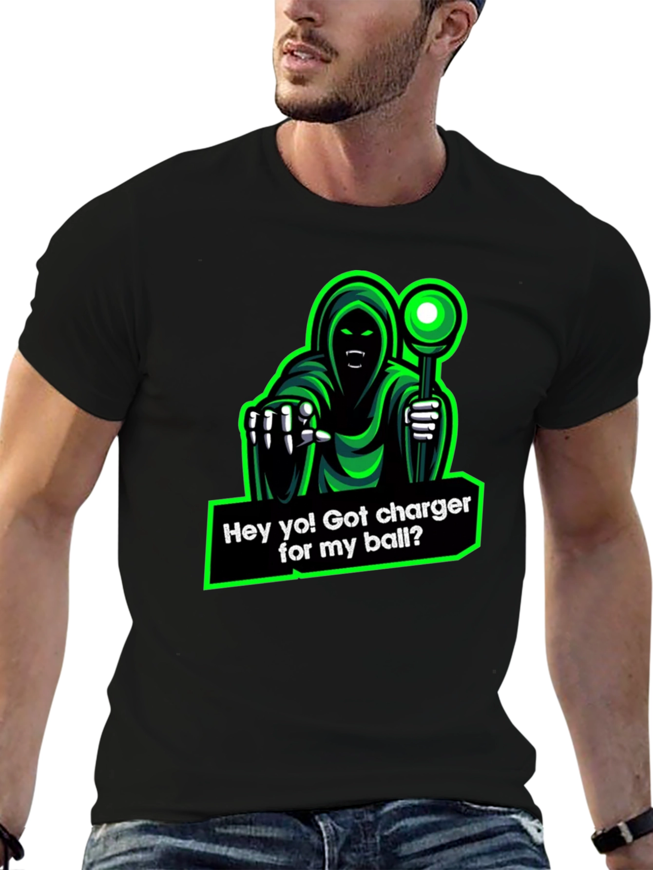 Humorous Grim Reaper Charger T-Shirt