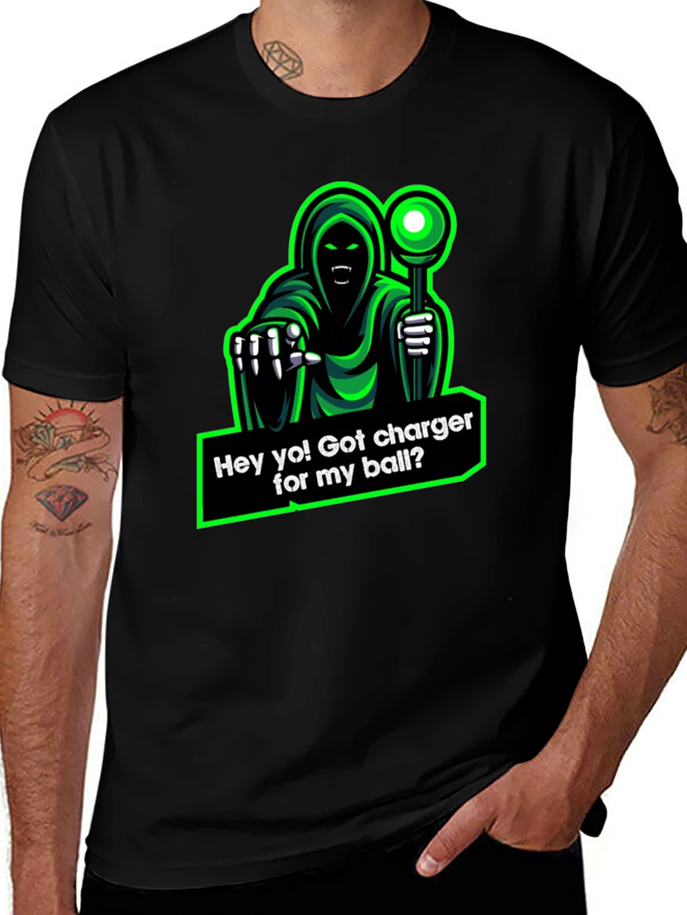 Humorous Grim Reaper Charger T-Shirt