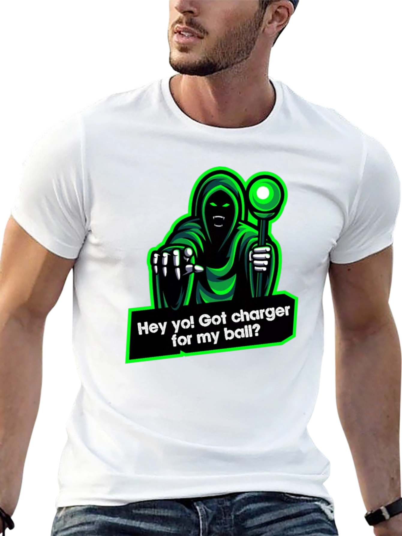 Humorous Grim Reaper Charger T-Shirt