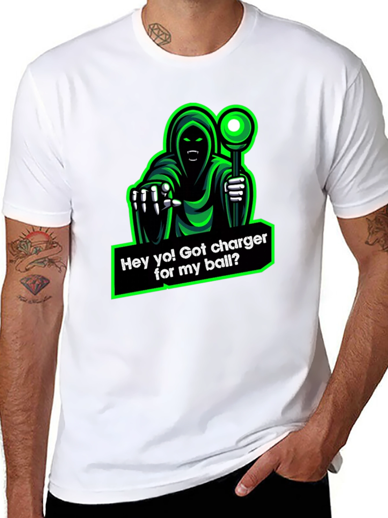 Humorous Grim Reaper Charger T-Shirt