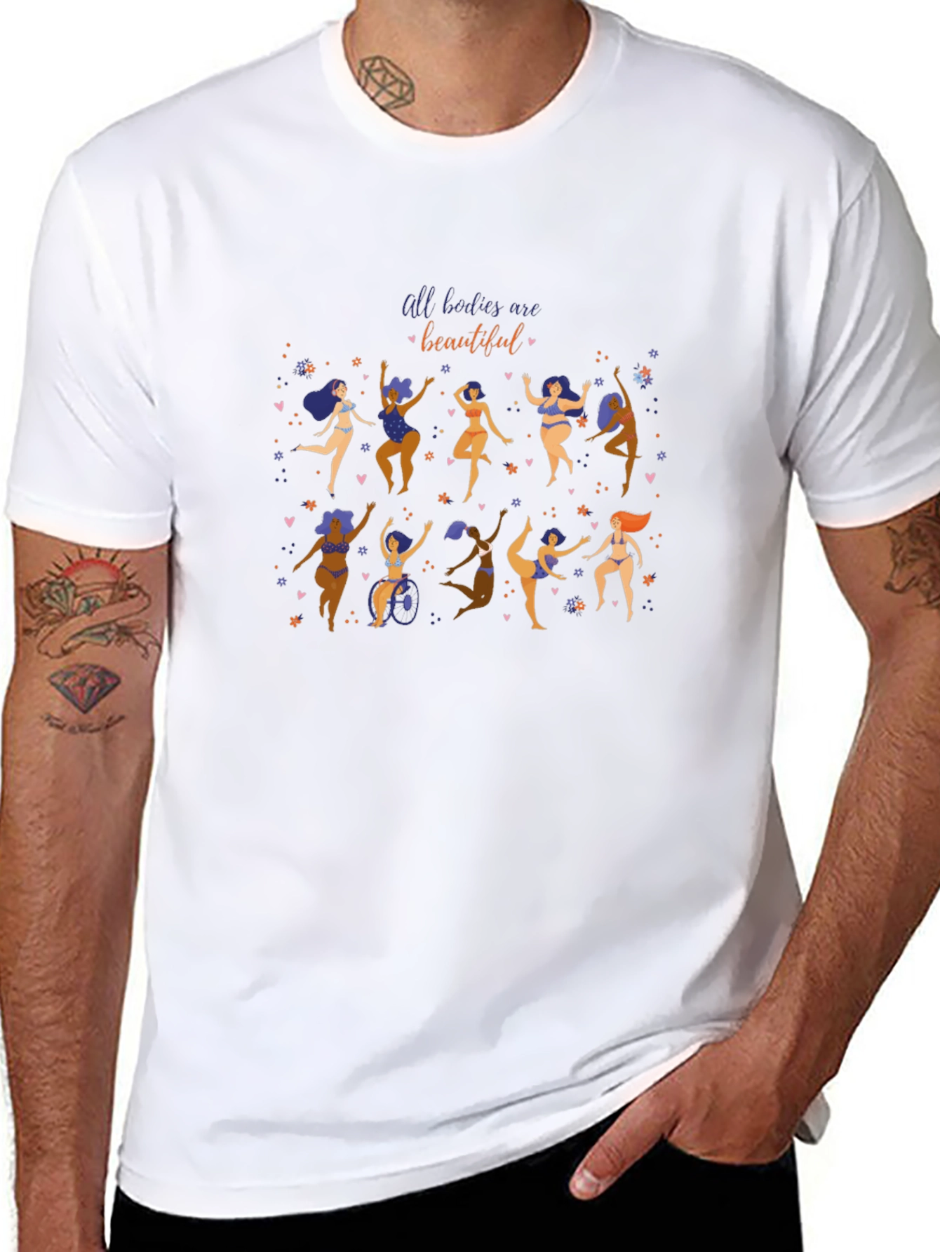 Body Positive T-Shirt - All Bodies Are Beautiful