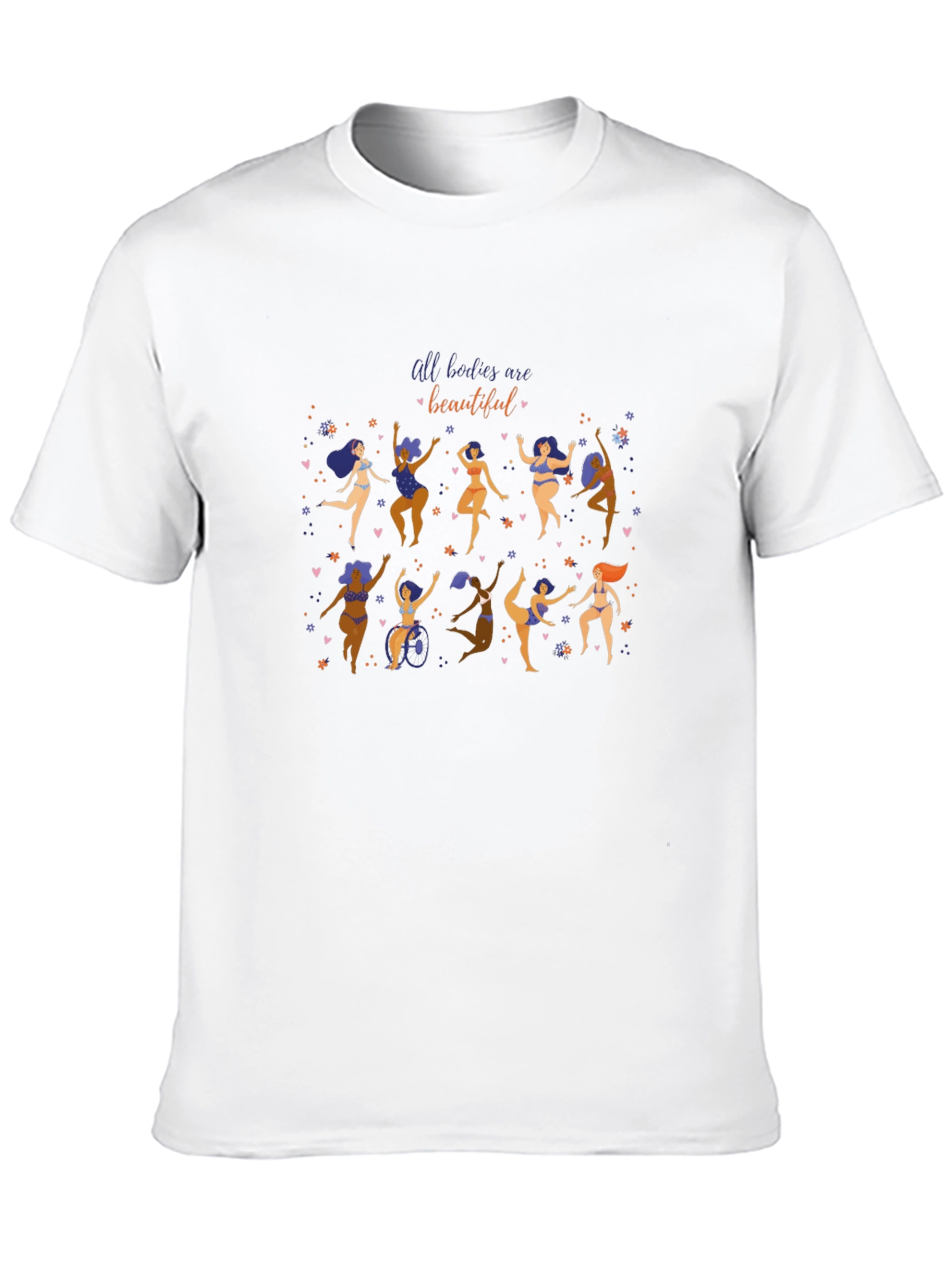 Body Positive T-Shirt - All Bodies Are Beautiful