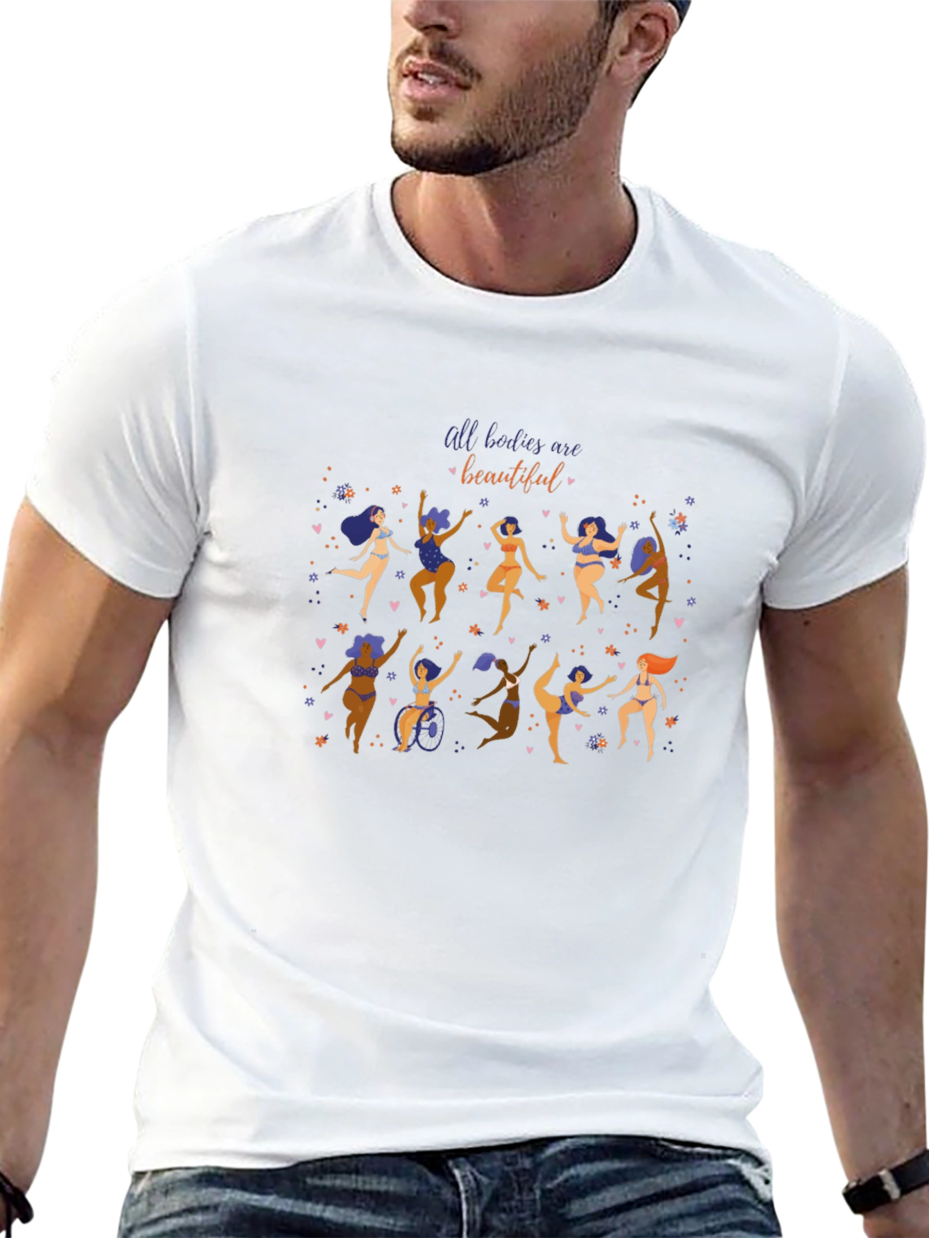 Body Positive T-Shirt - All Bodies Are Beautiful