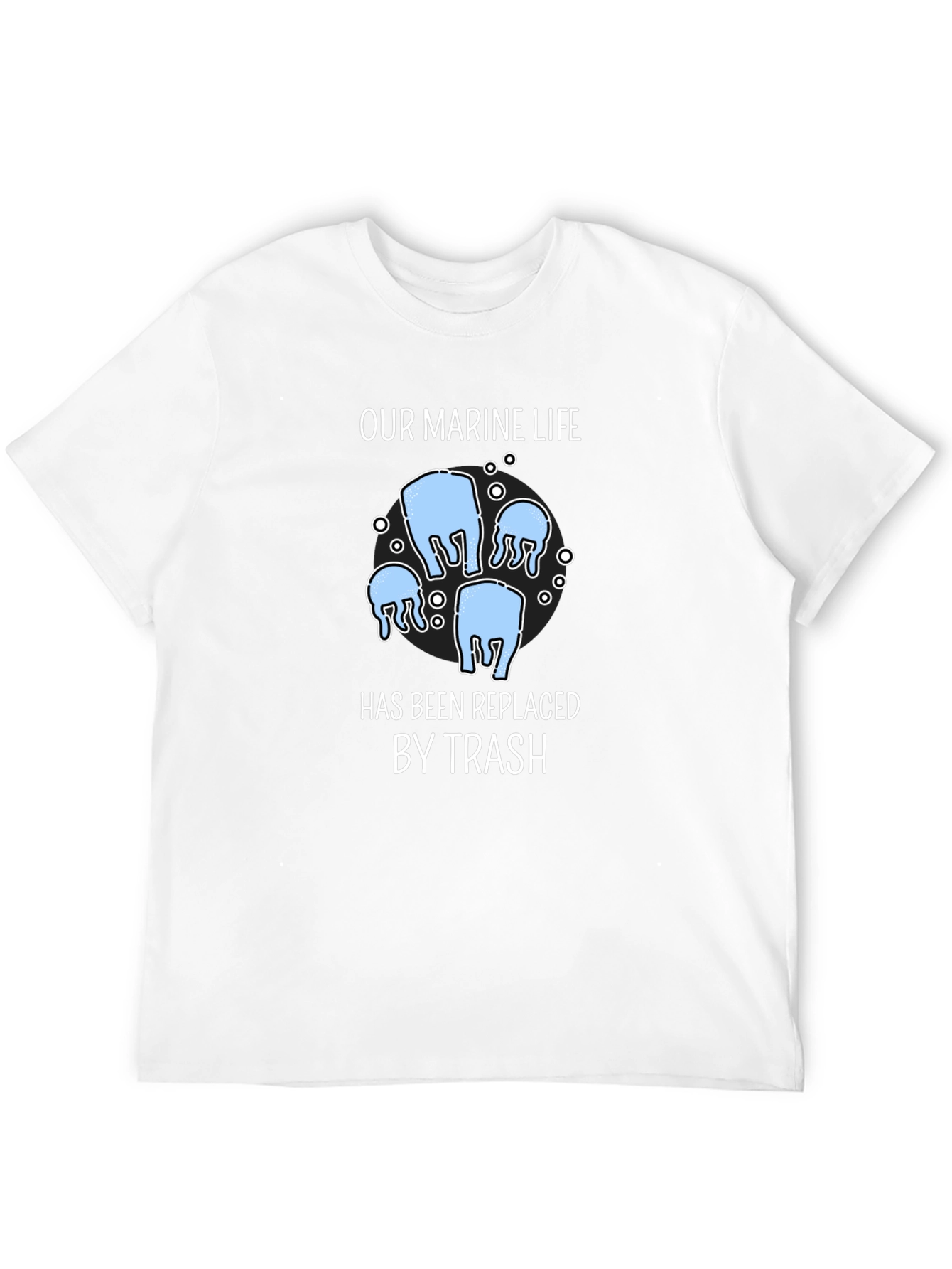 Marine Life Trash T-Shirt - Environmental Awareness Tee