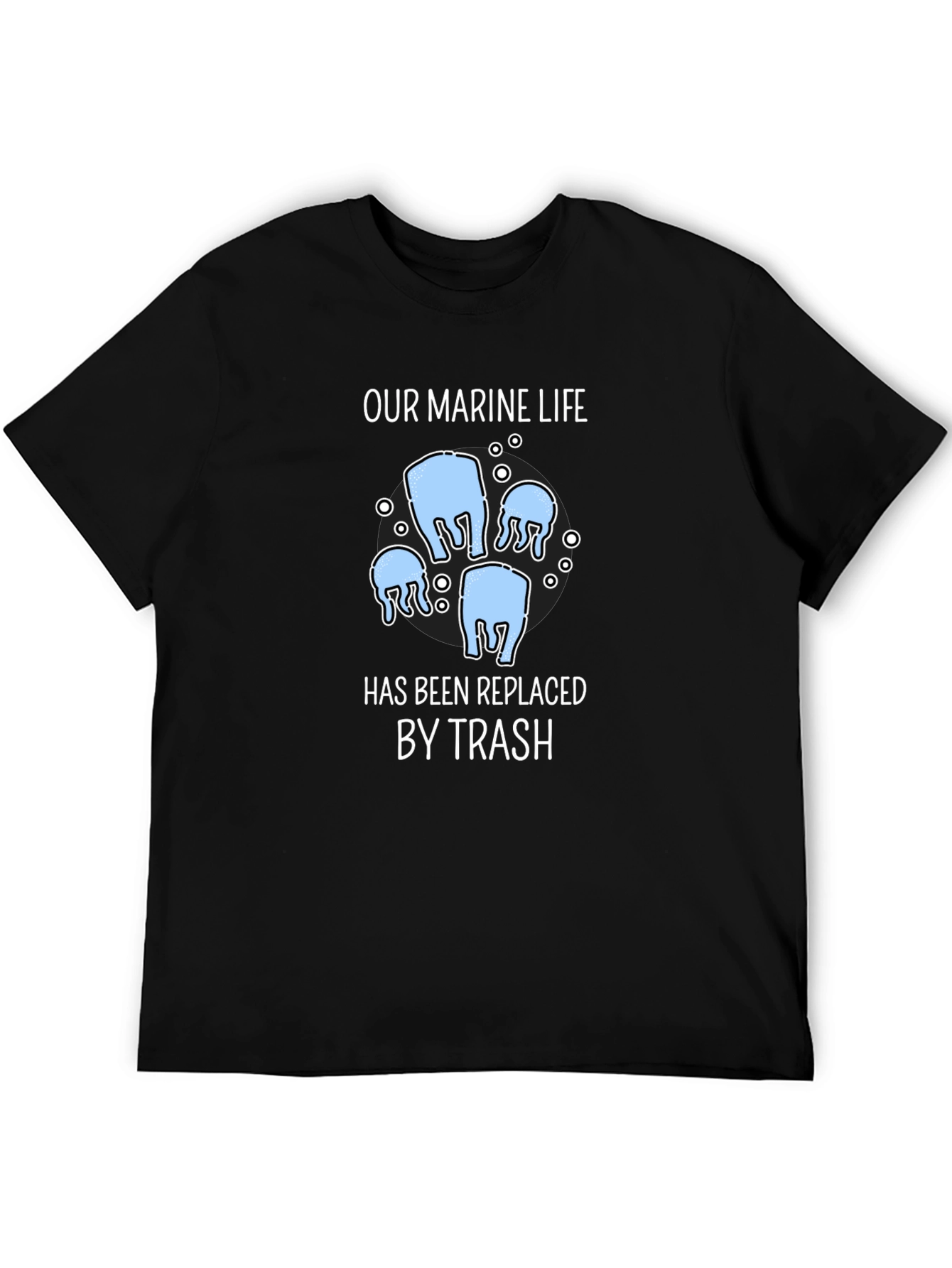 Marine Life Trash T-Shirt - Environmental Awareness Tee