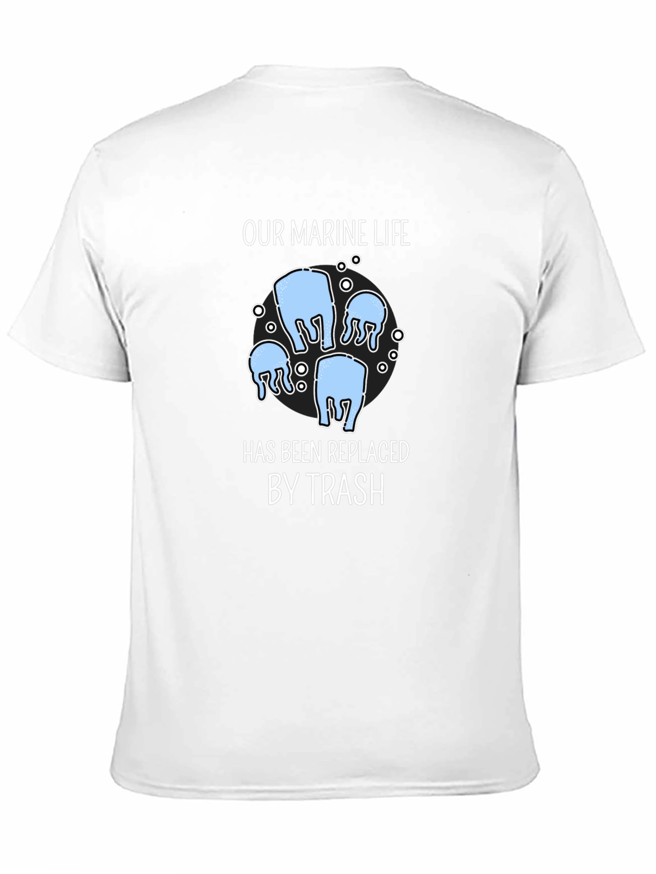 Marine Life Trash T-Shirt - Environmental Awareness Tee