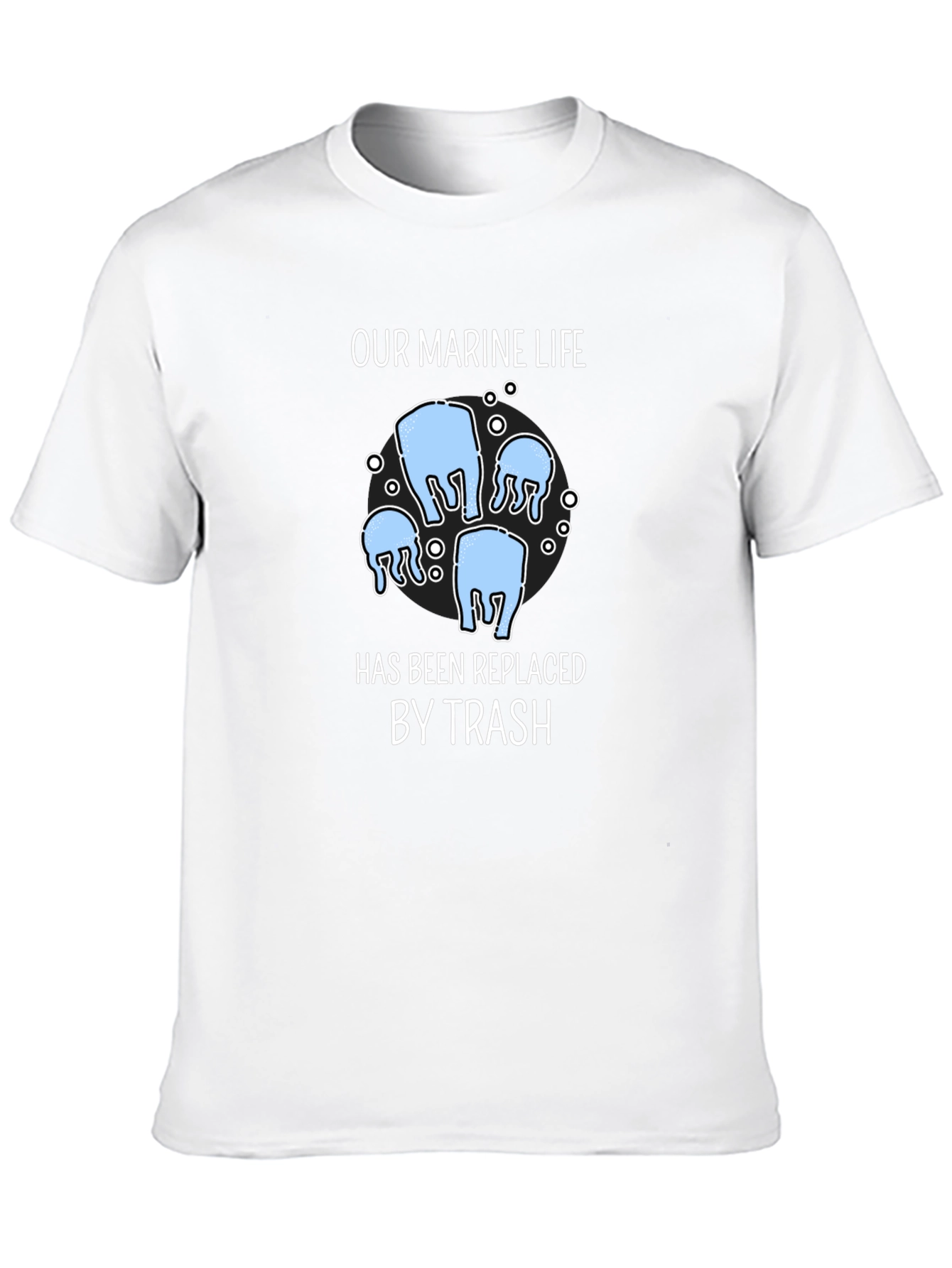Marine Life Trash T-Shirt - Environmental Awareness Tee