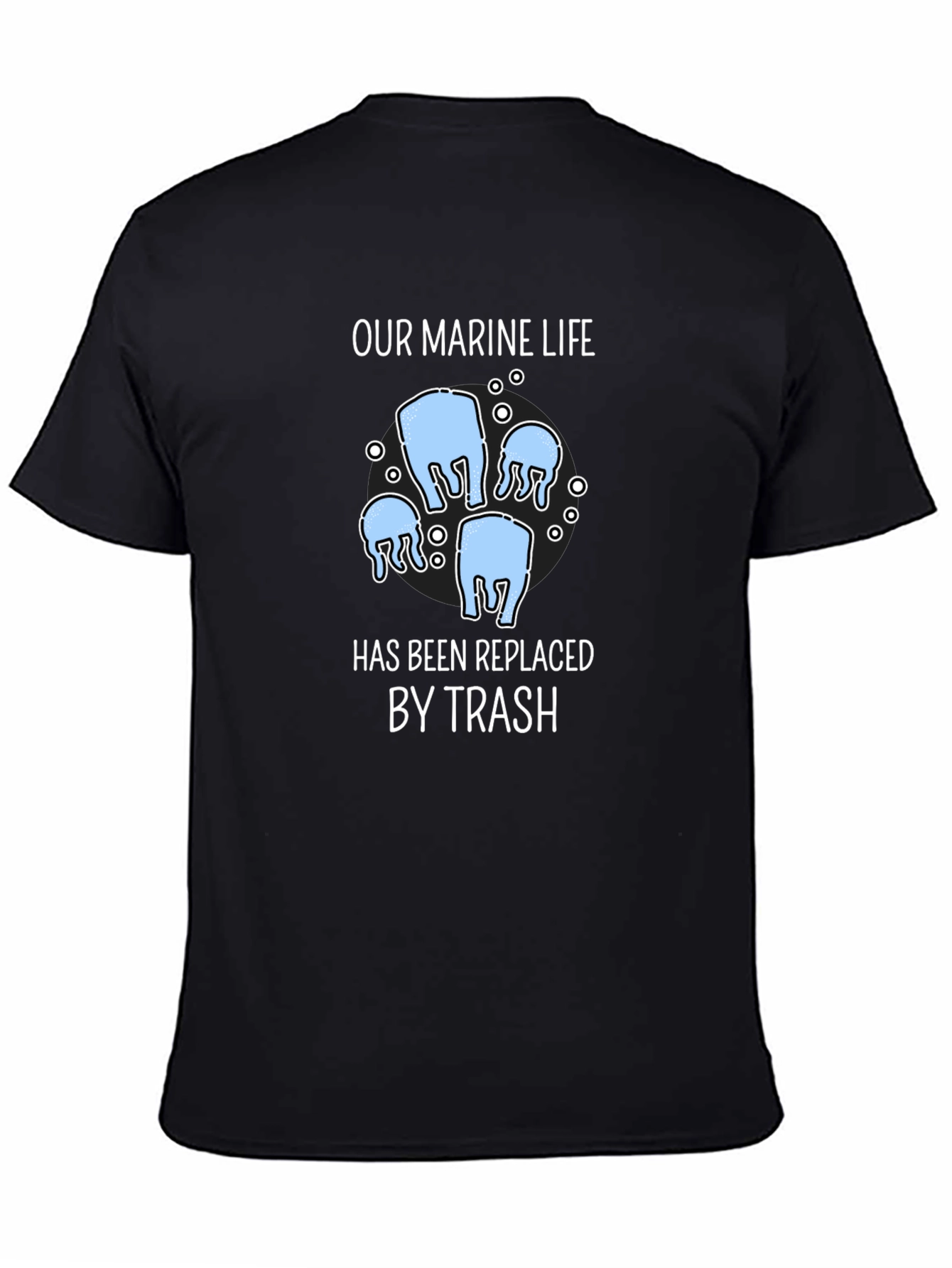 Marine Life Trash T-Shirt - Environmental Awareness Tee