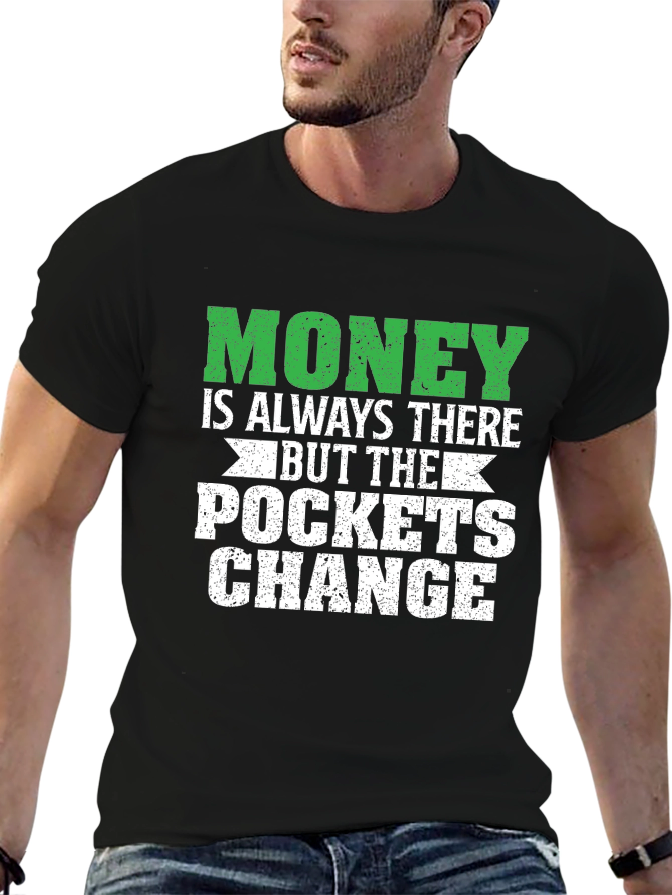 Money Pockets Change Graphic T-Shirt