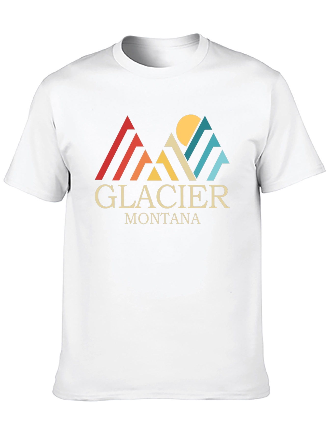 Glacier Montana Retro Graphic Tee