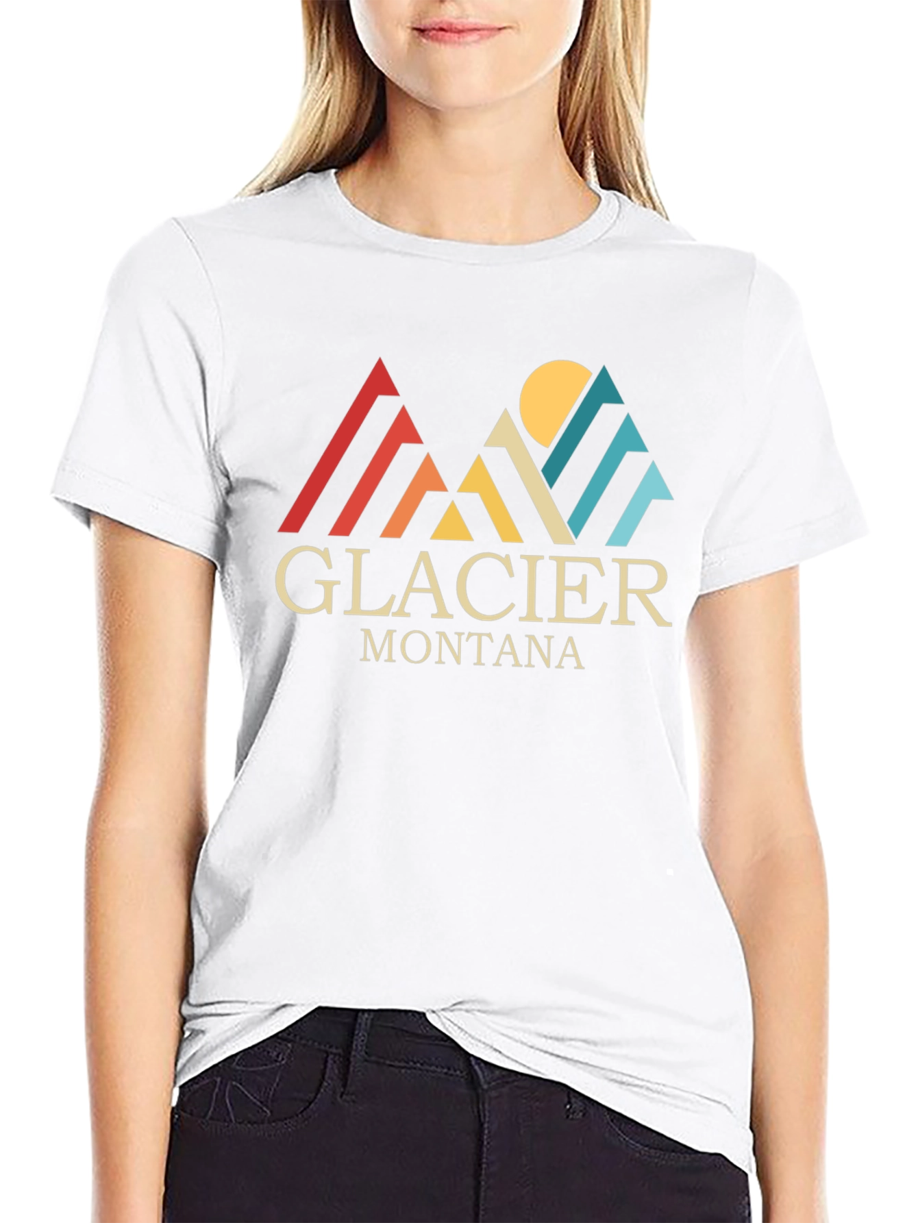 Glacier Montana Retro Graphic Tee