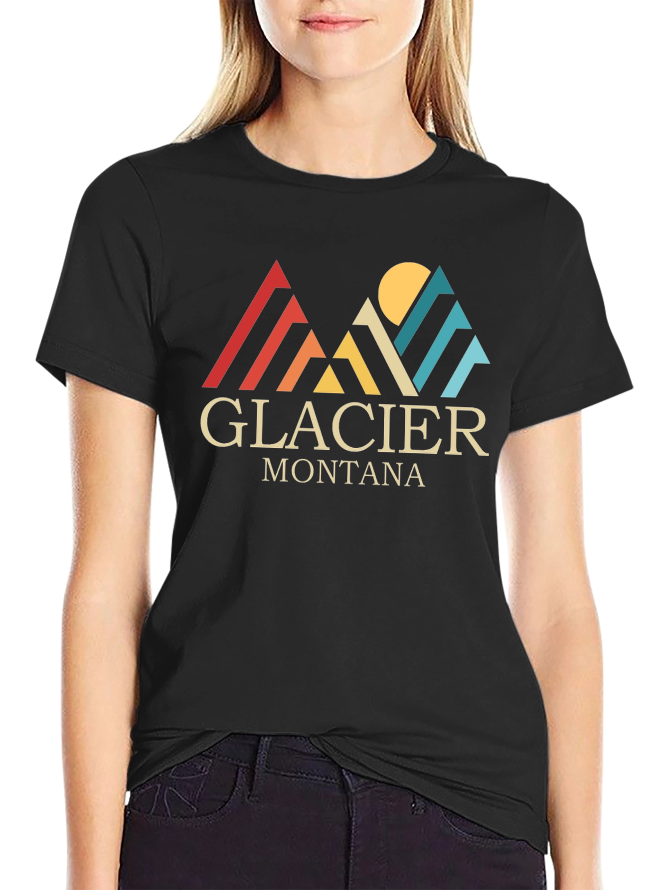 Glacier Montana Retro Graphic Tee