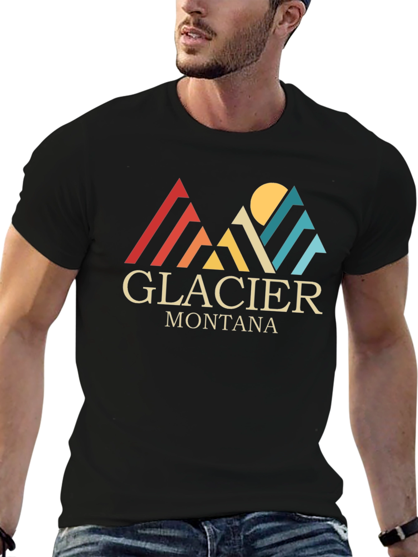 Glacier Montana Retro Graphic Tee