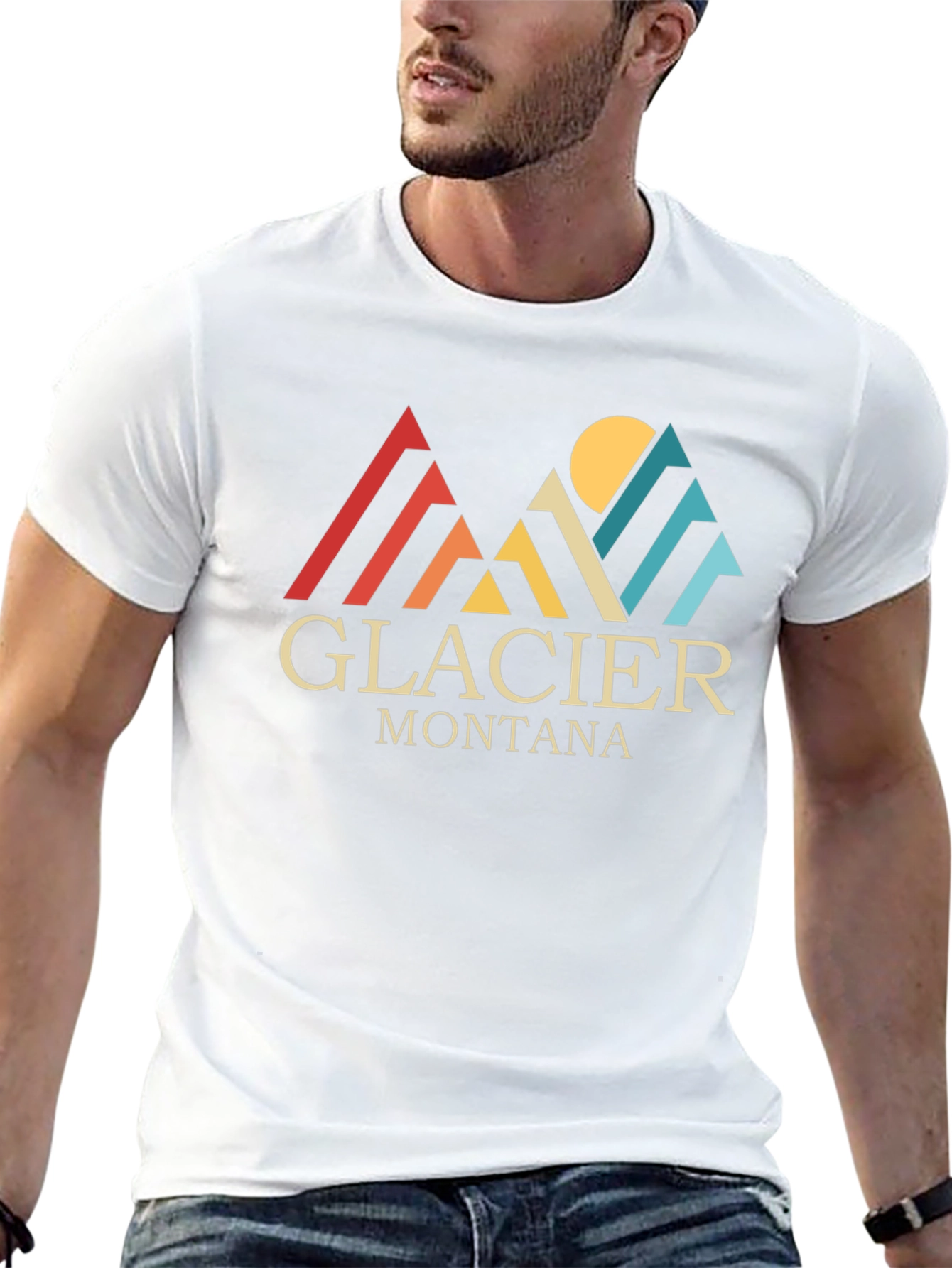 Glacier Montana Retro Graphic Tee