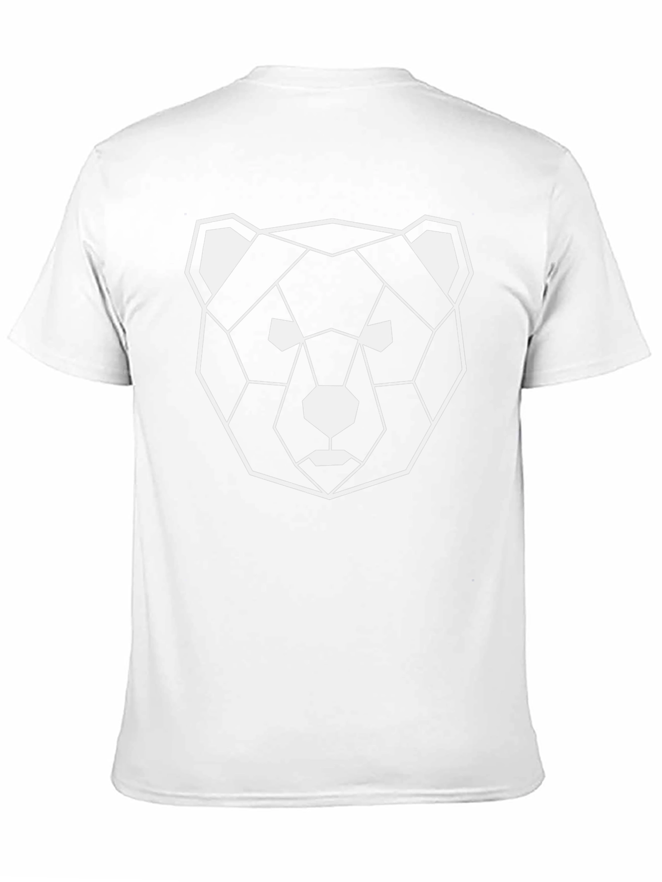 Geometric Bear Graphic Print T-Shirt