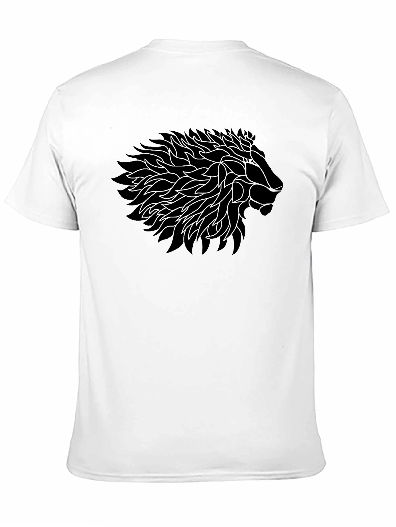 Lion Head Graphic Black T-Shirt