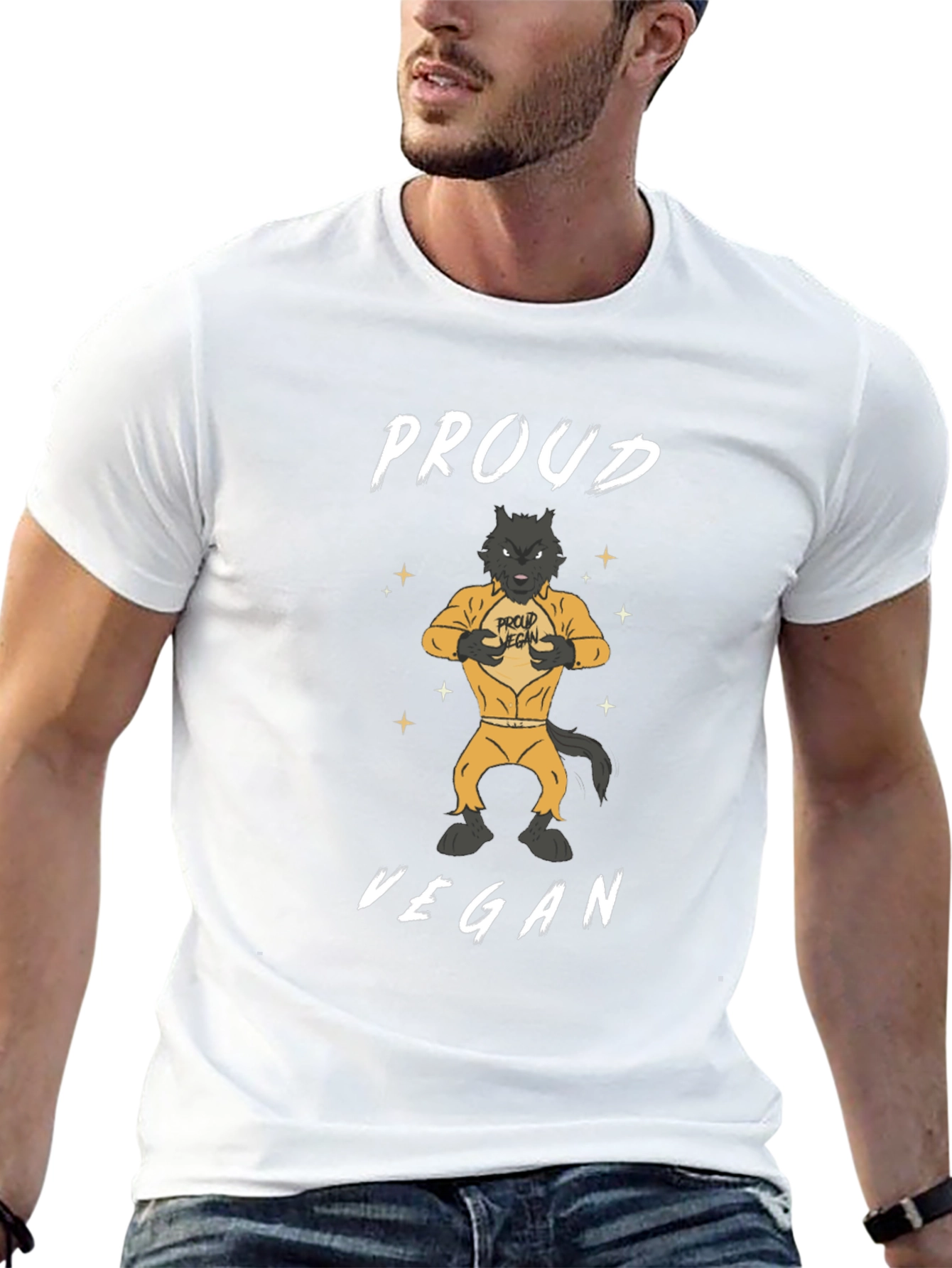 Proud Vegan Graphic Tee - Animal Lovers T-Shirt