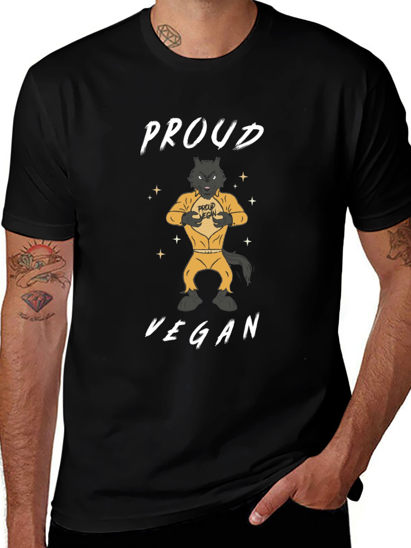 Proud Vegan Graphic Tee - Animal Lovers T-Shirt