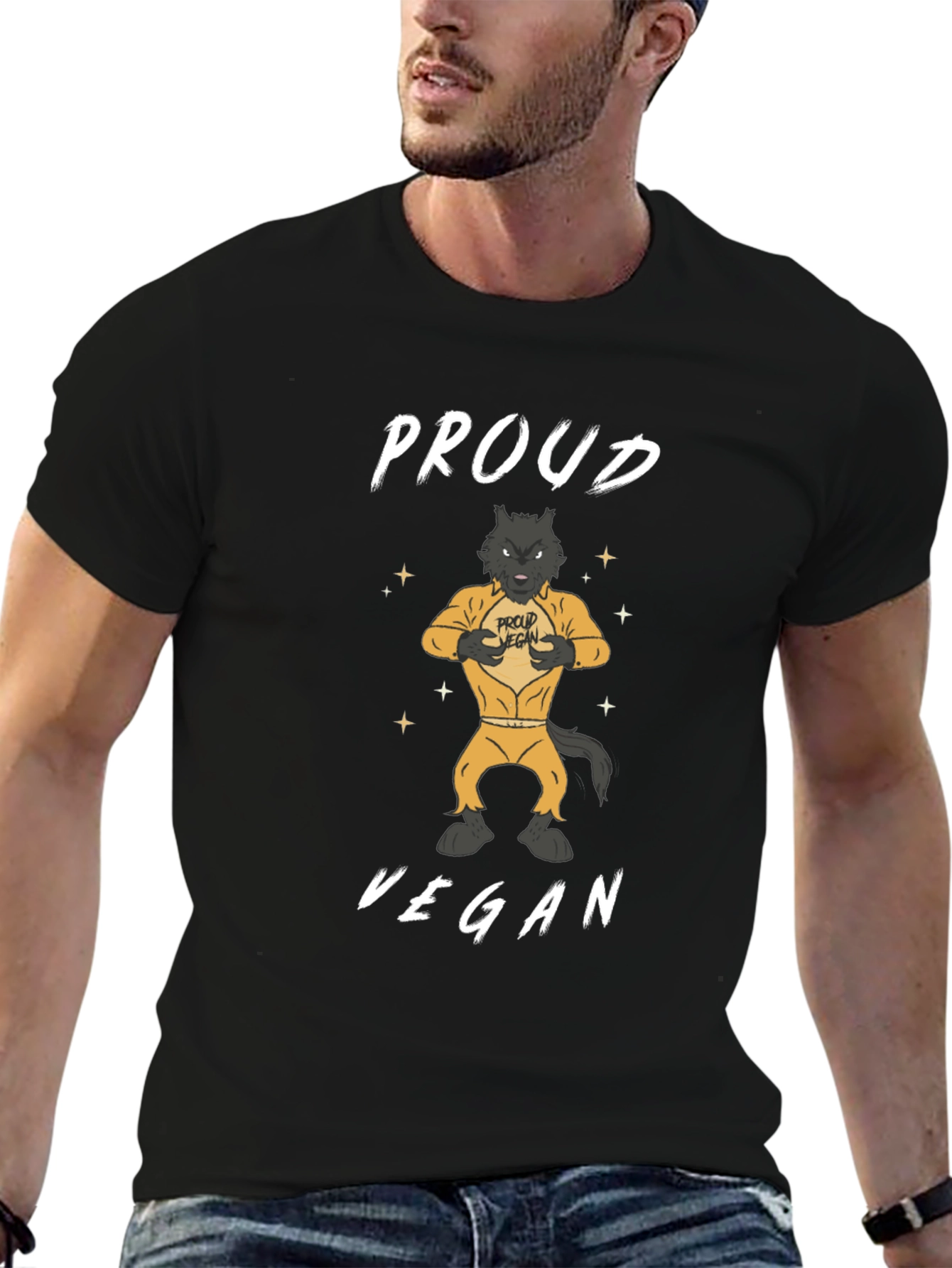 Proud Vegan Graphic Tee - Animal Lovers T-Shirt