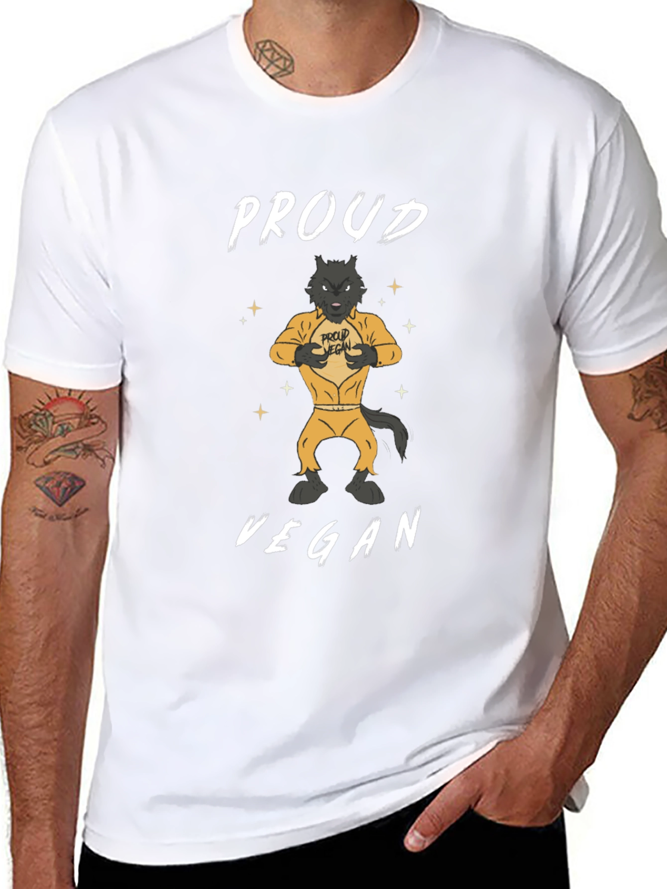 Proud Vegan Graphic Tee - Animal Lovers T-Shirt