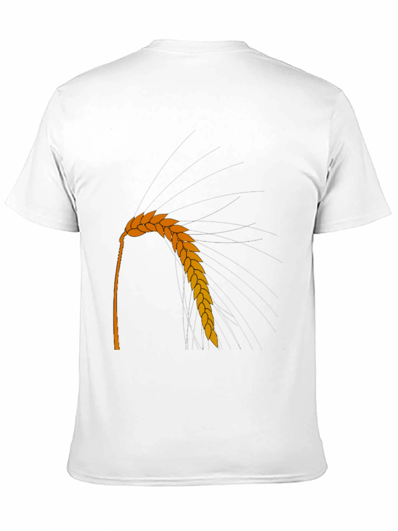 Wheat Graphic Tee - Black Crew Neck Casual Style