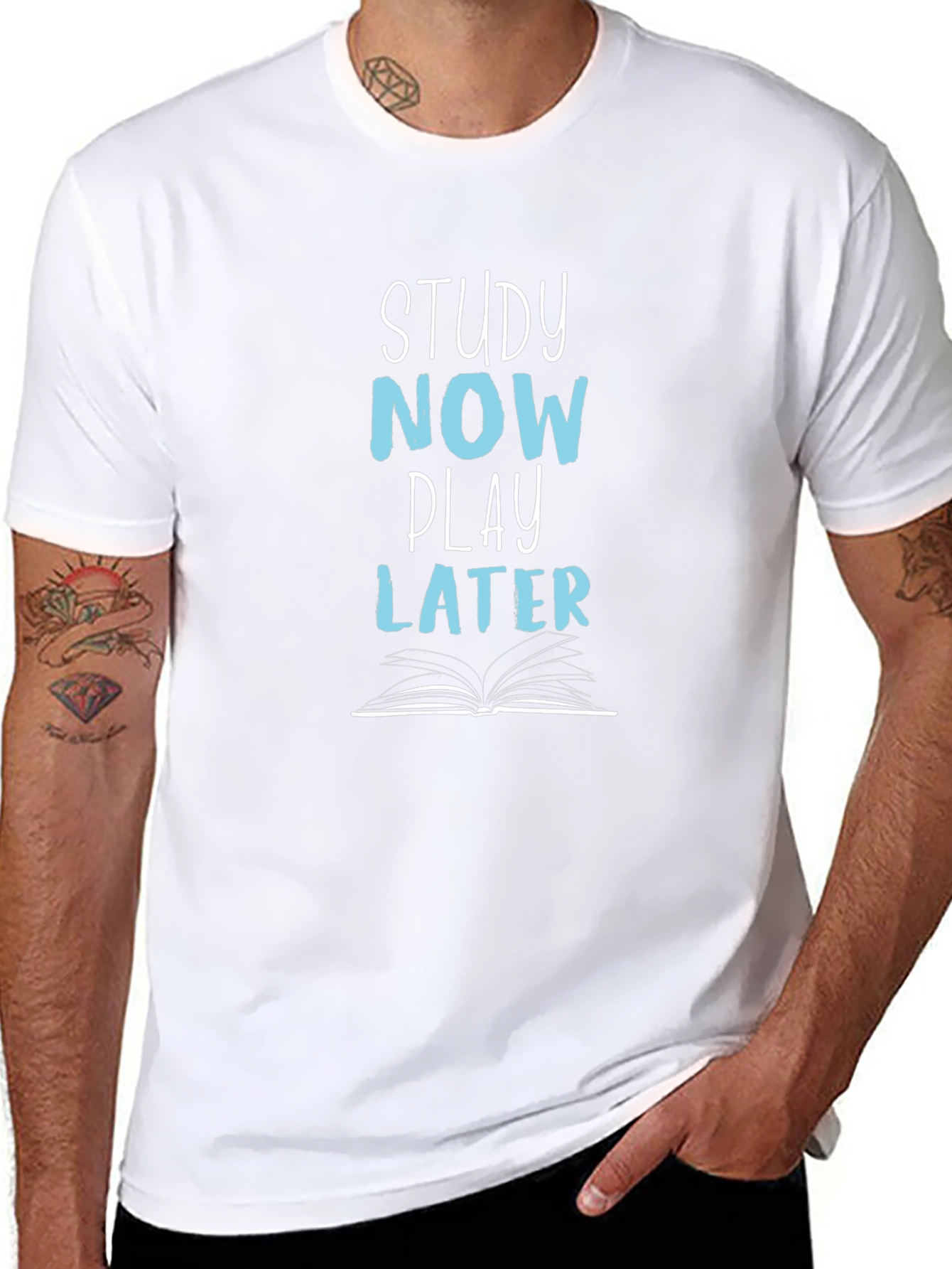Study Now Play Later Graphic Tee