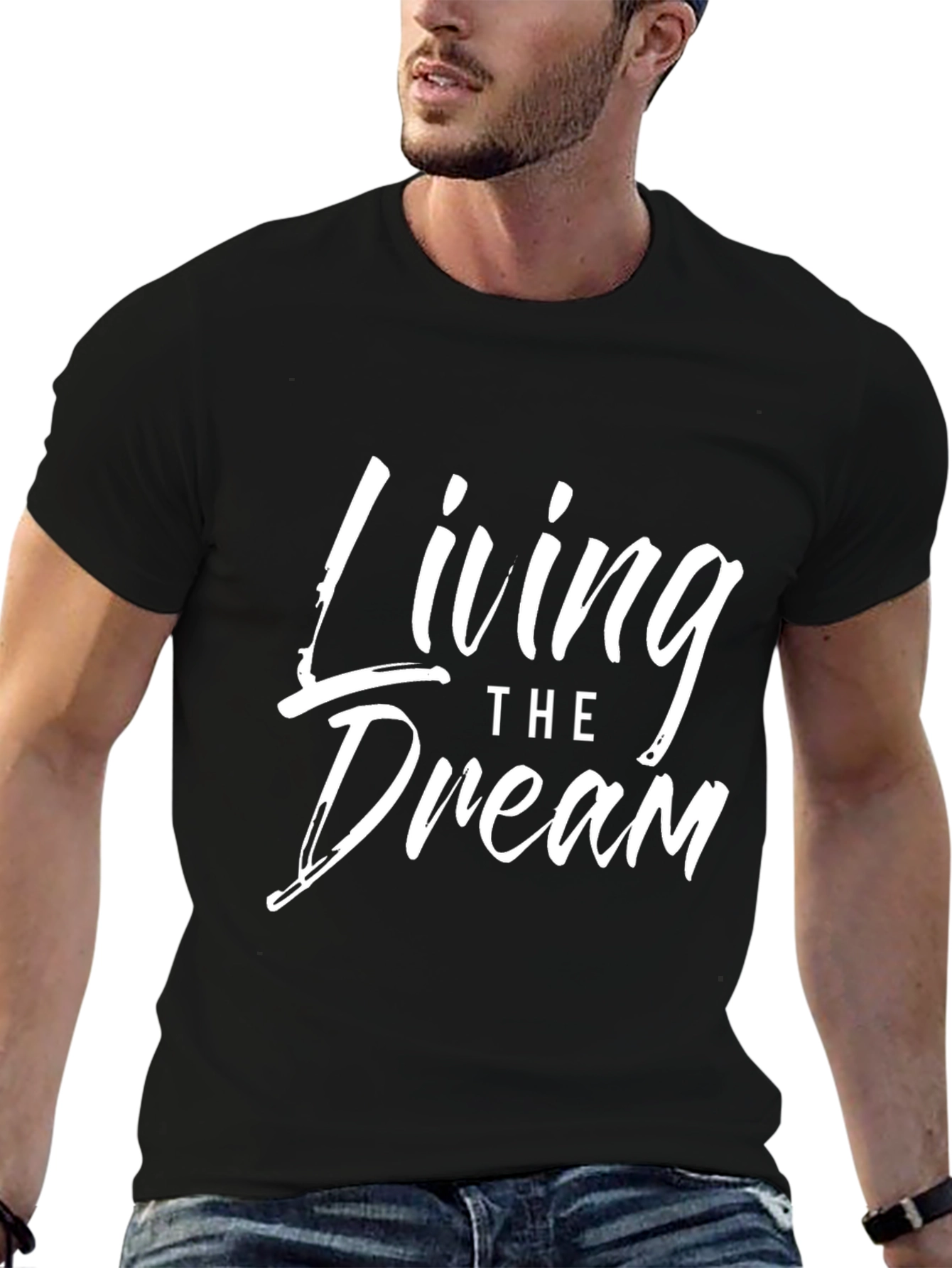 Living the Dream Graphic Tee - Stylish Comfort