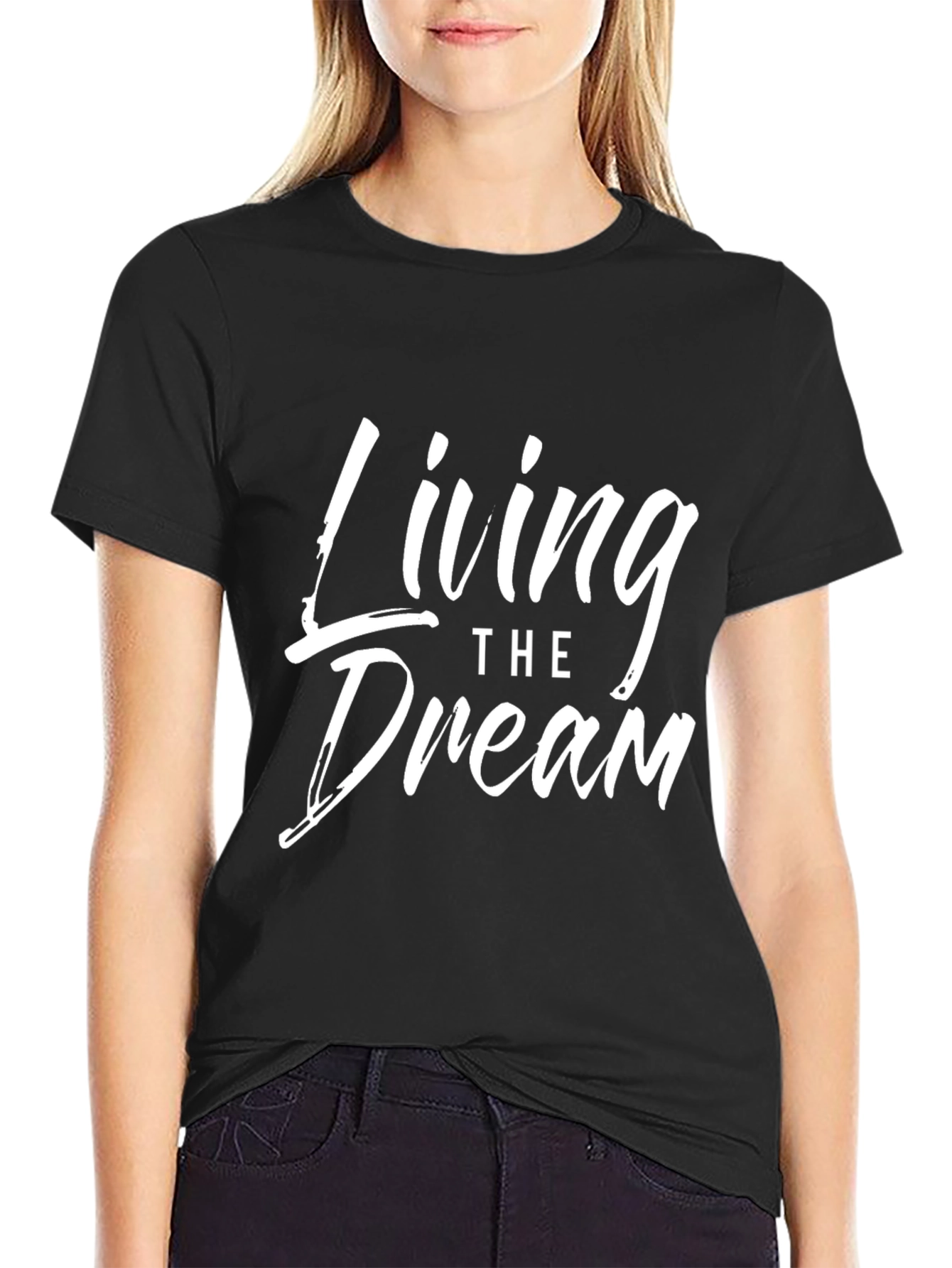 Living the Dream Graphic Tee - Stylish Comfort