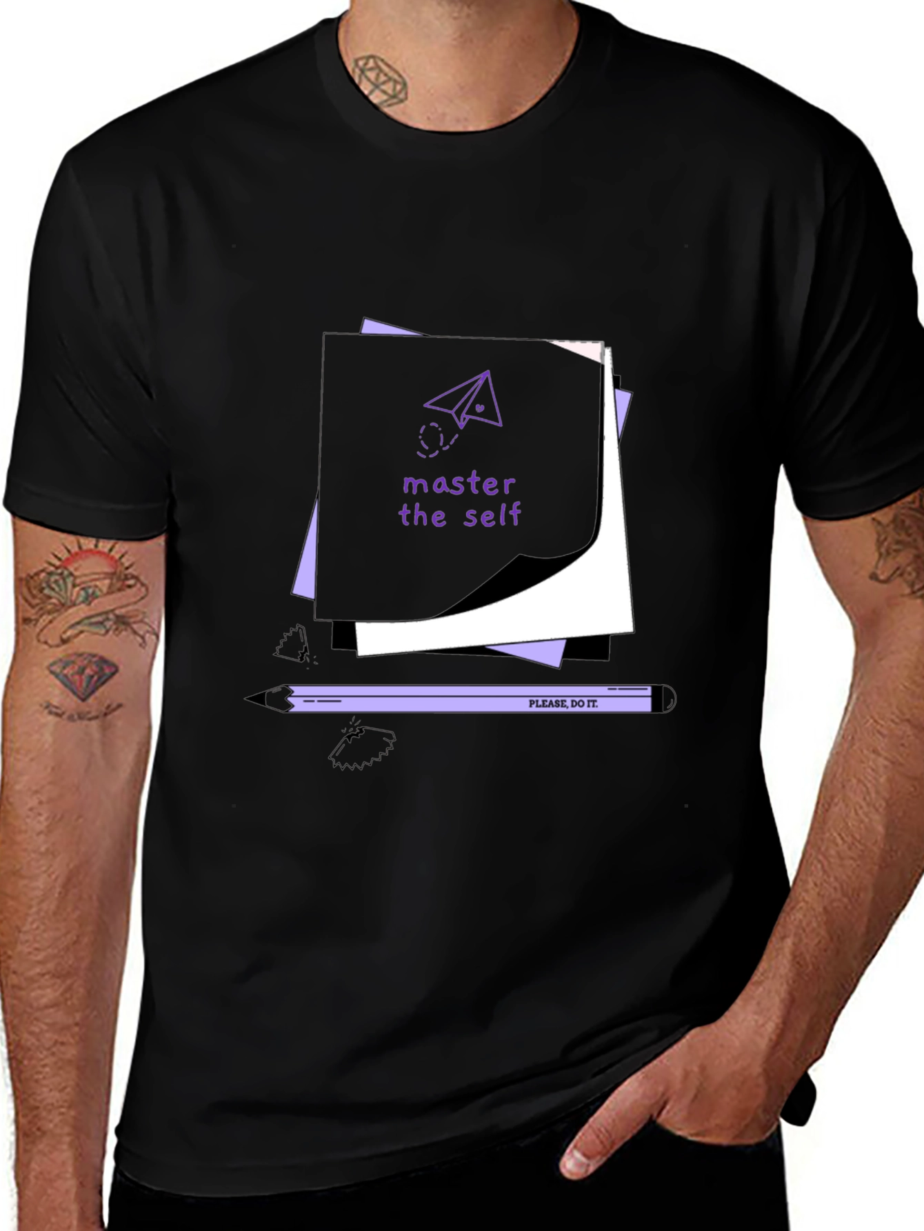 Master the Self Graphic Tee - Black