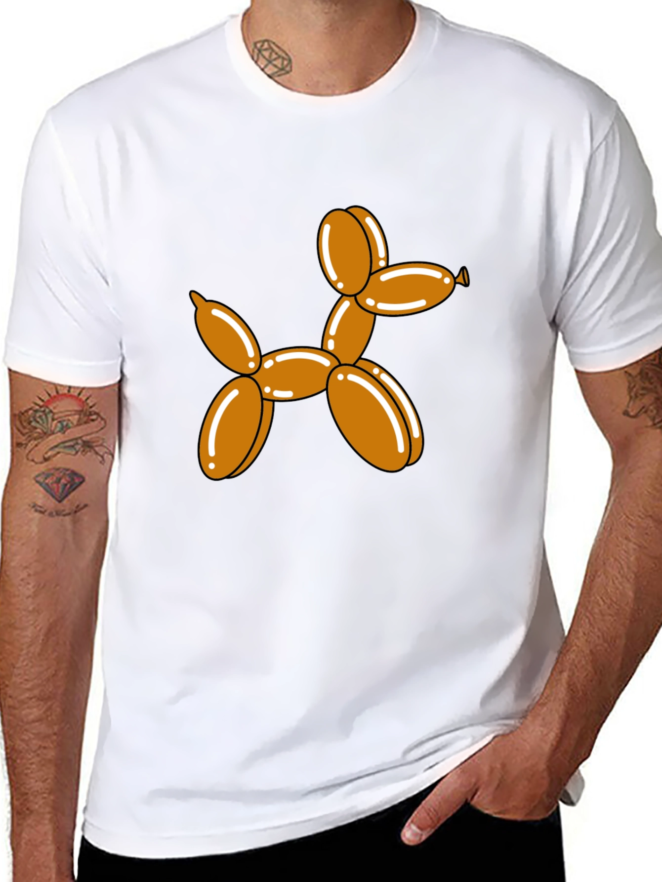 Balloon Dog Graphic Tee - Stylish & Fun!
