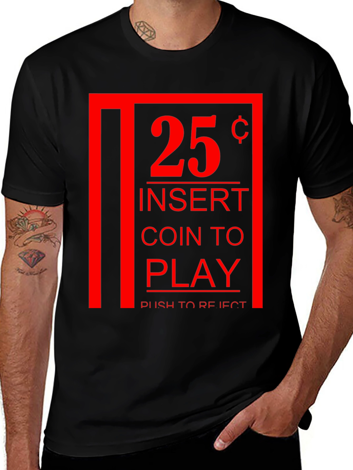 Retro Arcade Game T-Shirt - Insert Coin to Play