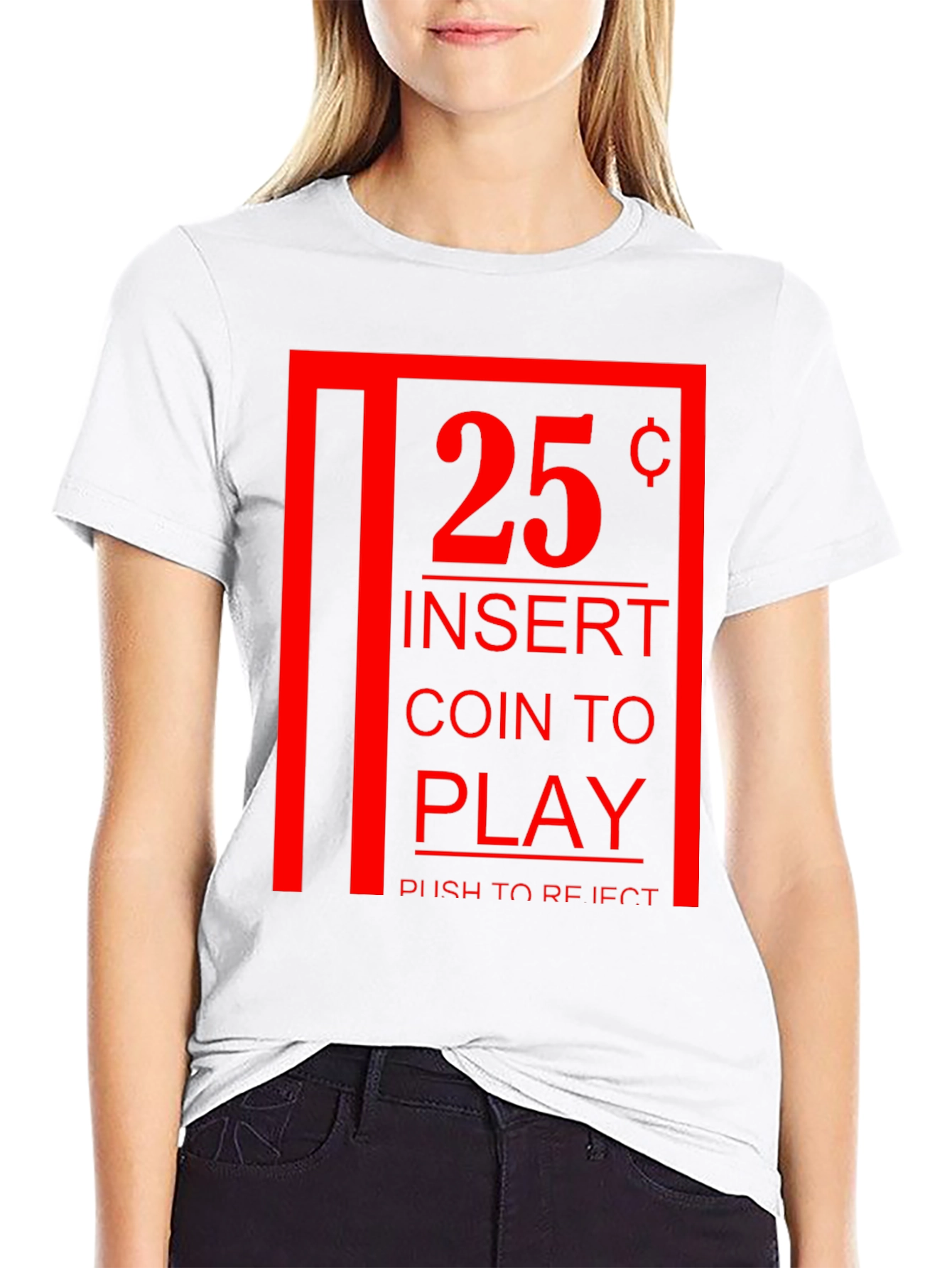 Retro Arcade Game T-Shirt - Insert Coin to Play