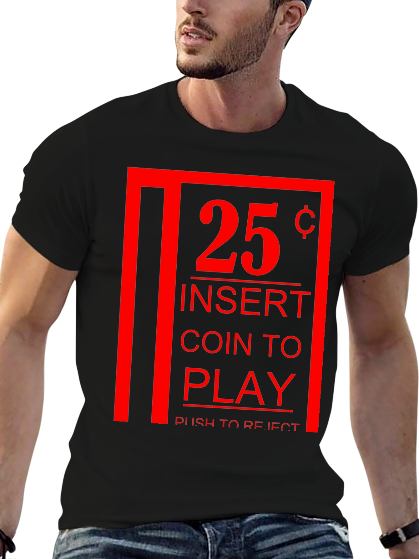 Retro Arcade Game T-Shirt - Insert Coin to Play